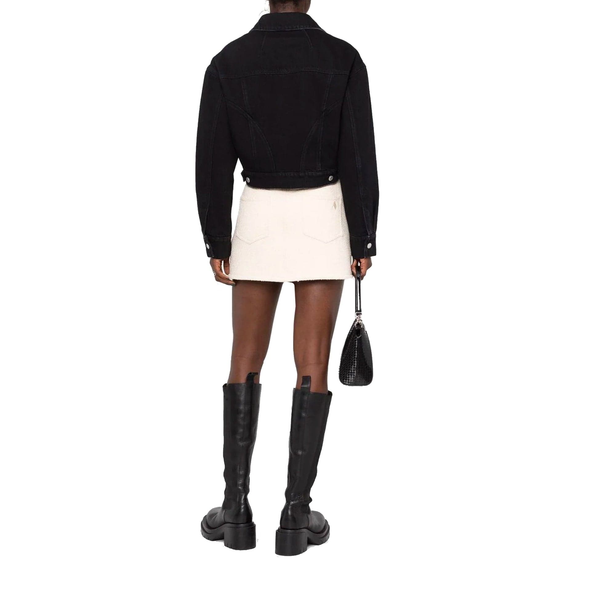 Alexander McQueen Cropped Denim Jacket