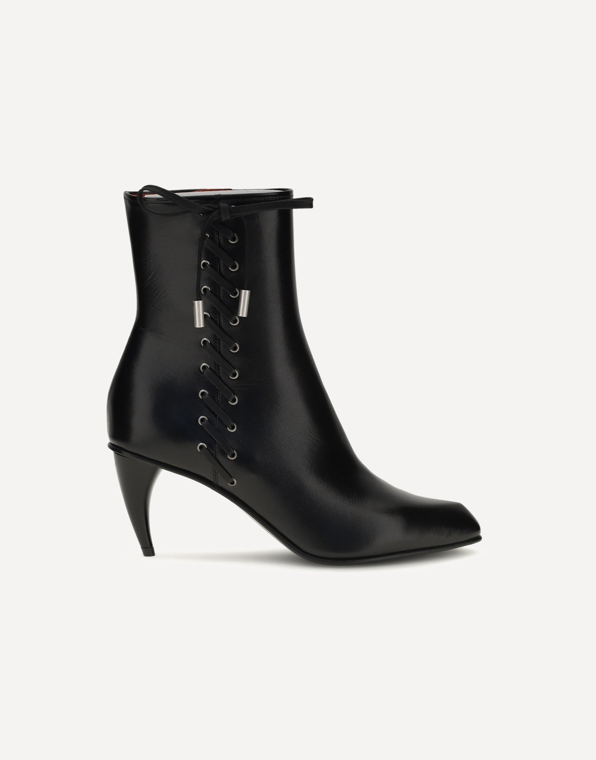 Alexander McQueen Curved-Heel Ankle Boots