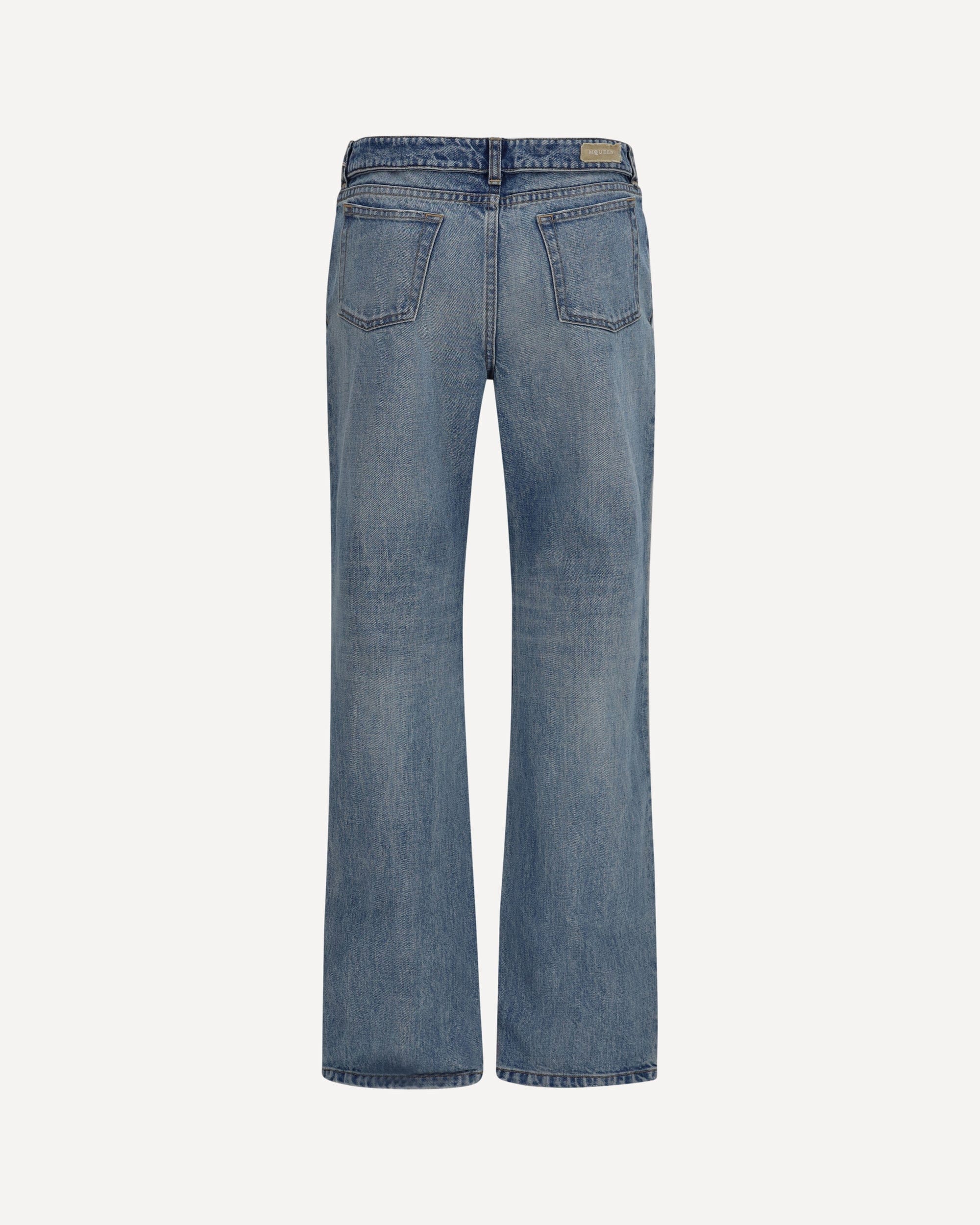 Alexander McQueen Faded Pure Cotton Jeans - alternate view