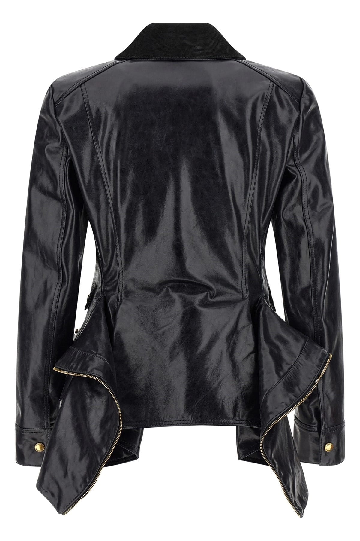 Alexander McQueen Alexander McQueen Flared Leather Jacket