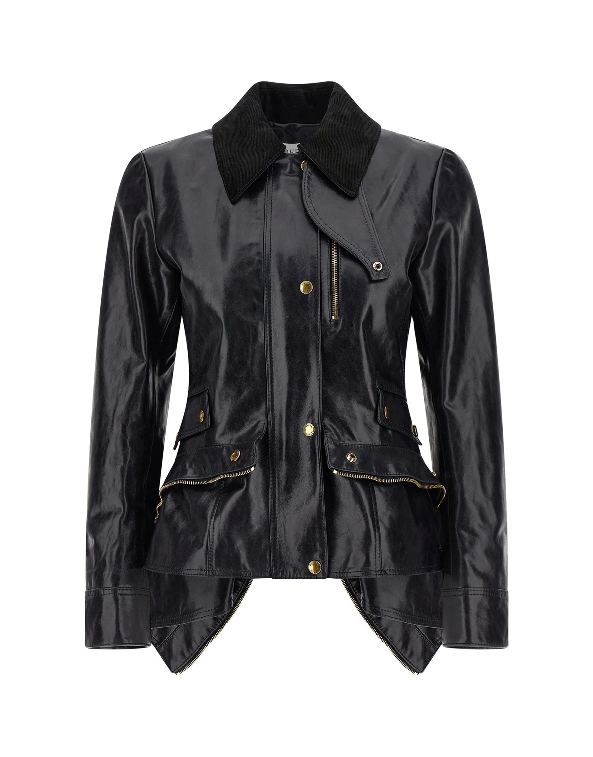 Alexander McQueen Alexander McQueen Flared Leather Jacket