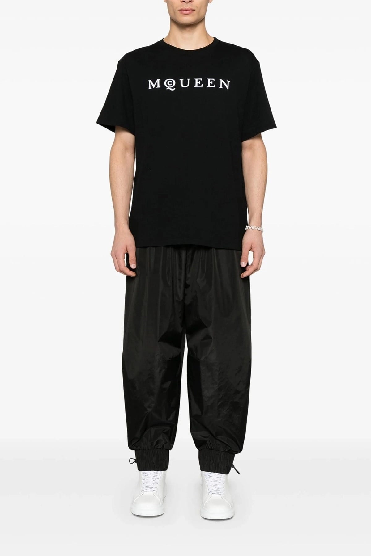 Alexander McQueen Flocked Logo T-Shirt - alternate view