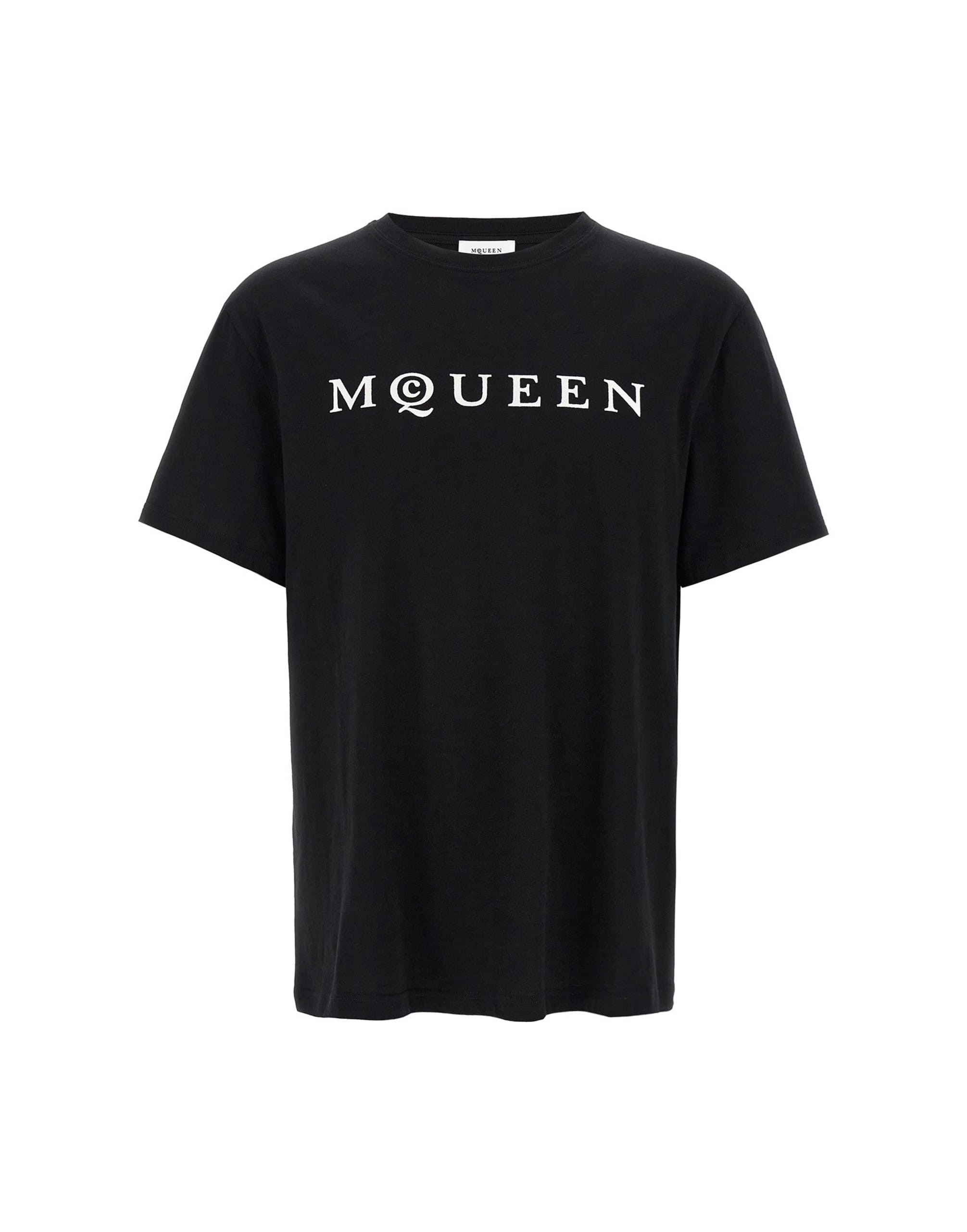 Alexander McQueen Alexander McQueen Flocked Logo T-Shirt