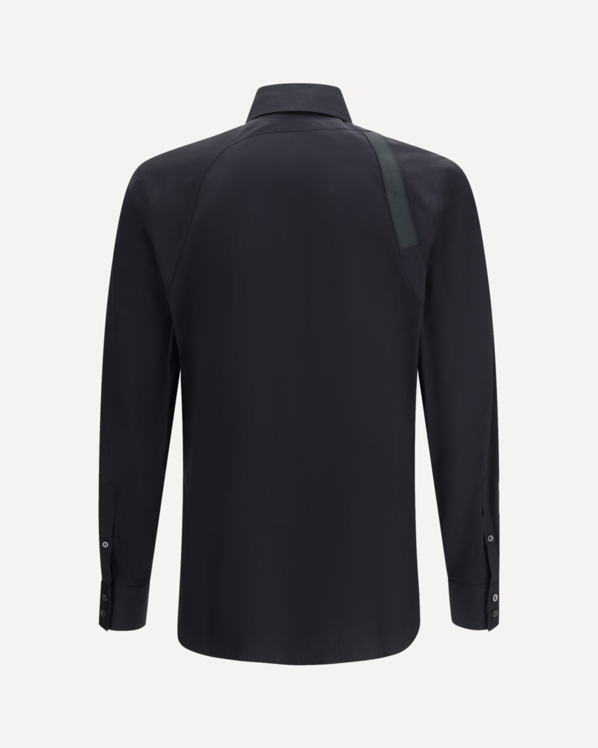 Alexander McQueen Chemise en popeline de coton avec harnais - alternate view