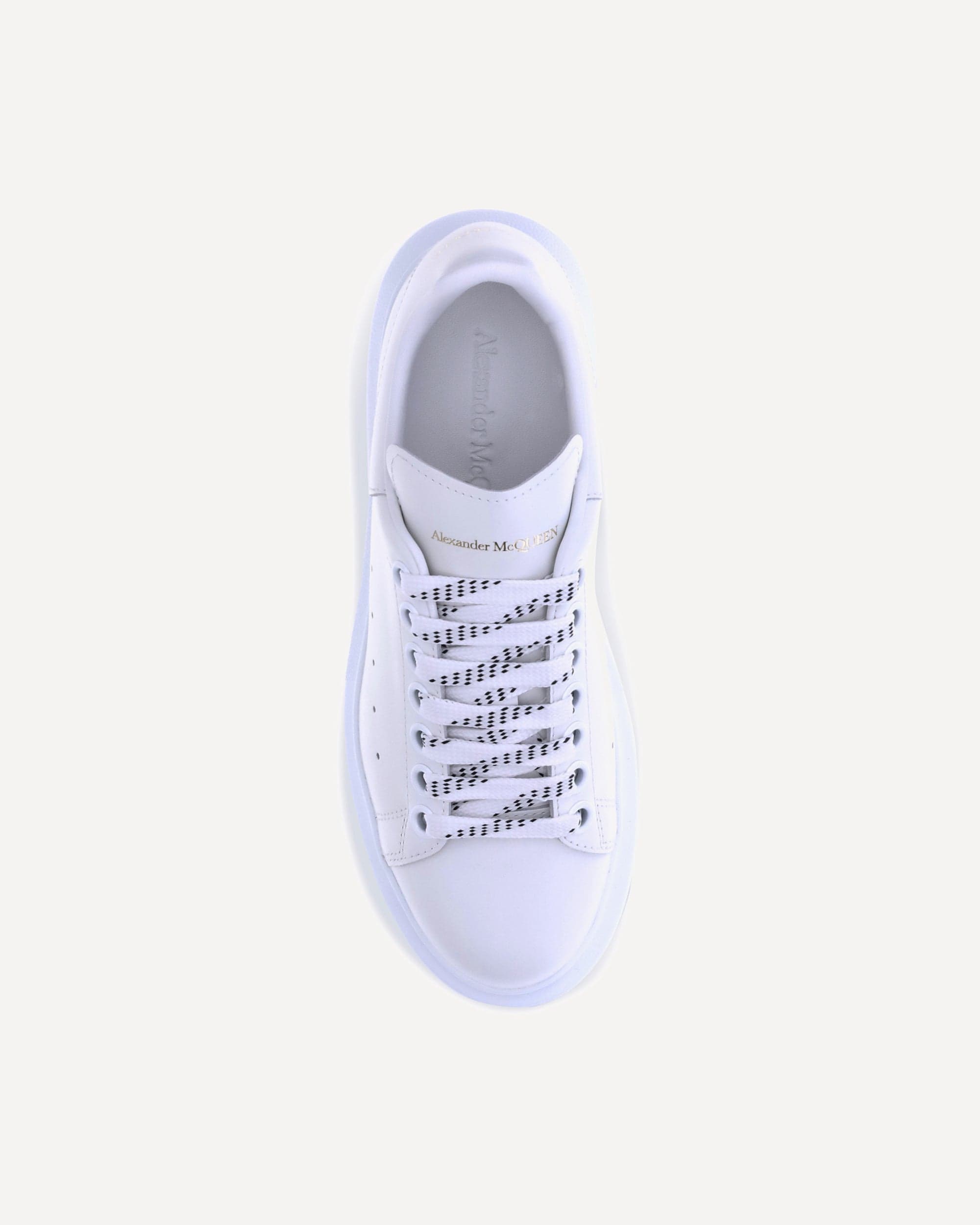 Alexander McQueen Leather Lace-Up Platform Sneakers
