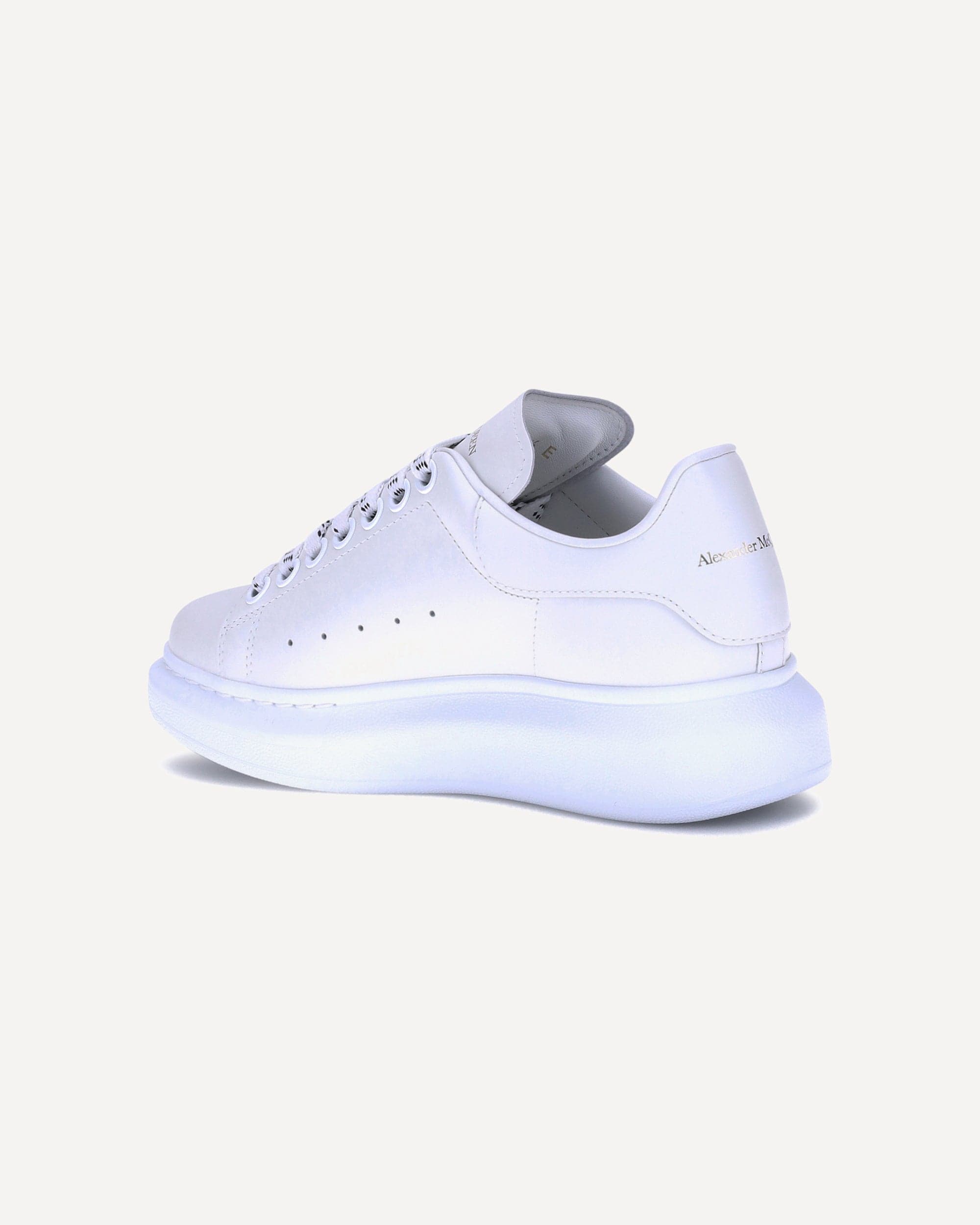 Alexander McQueen Leather Lace-Up Platform Sneakers