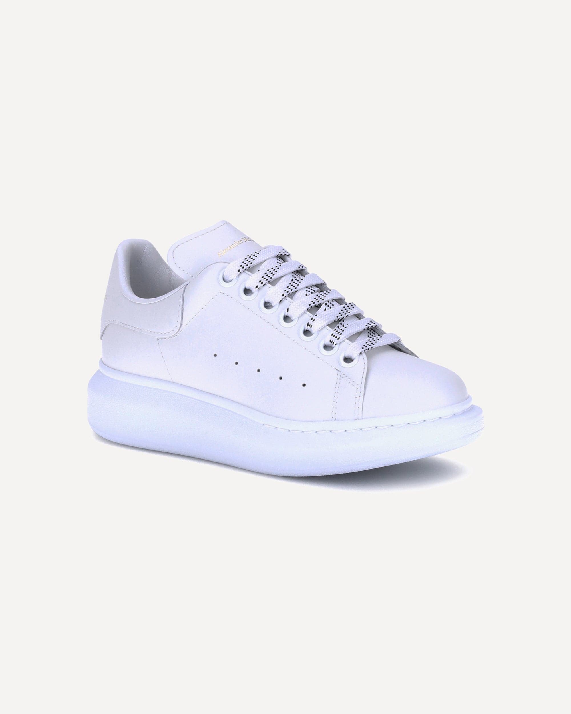 Leather Lace-Up Platform Sneakers - alternate view