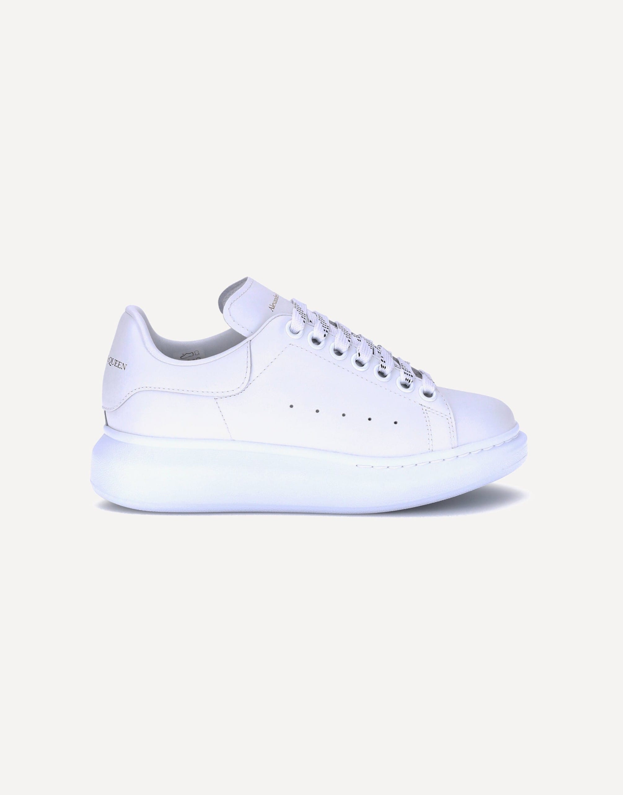 Alexander McQueen Leather Lace-Up Platform Sneakers