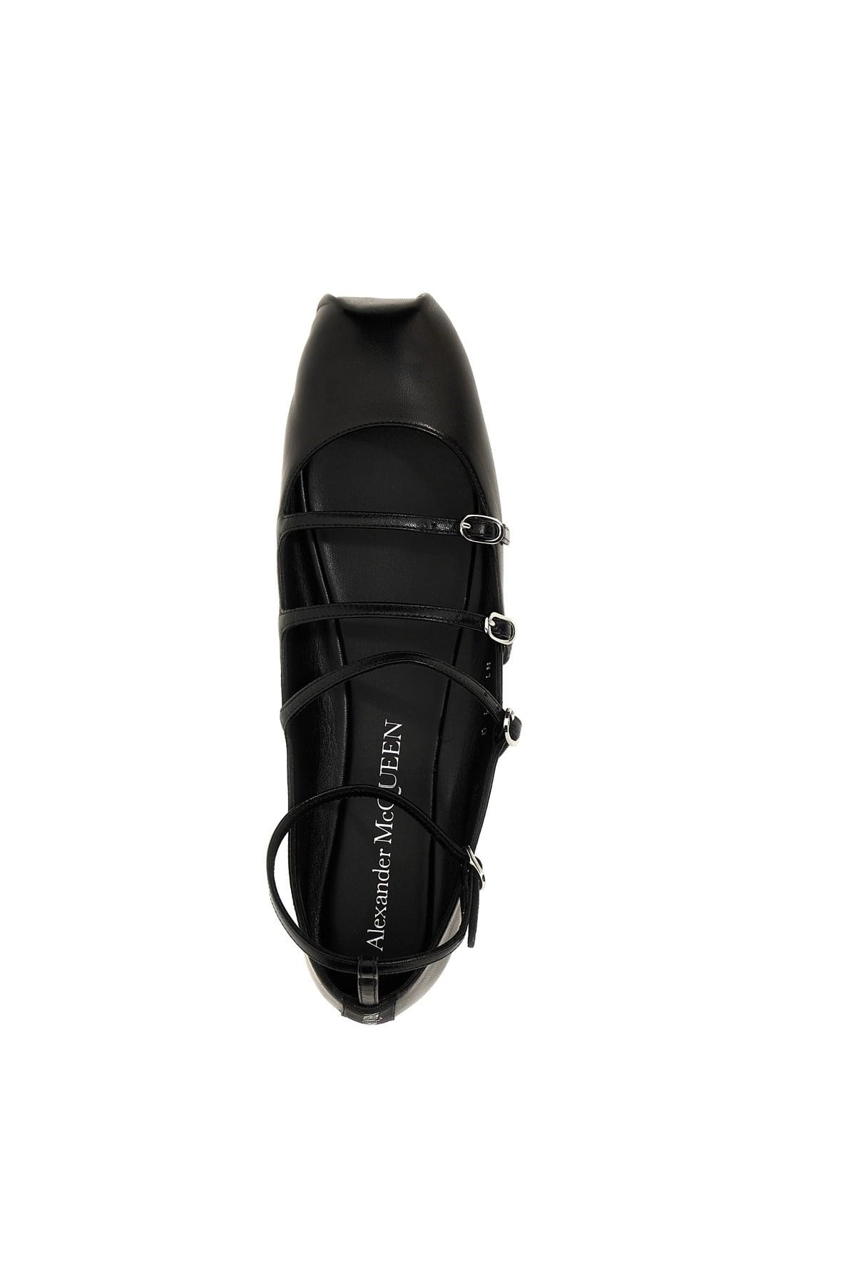 Alexander McQueen Alexander McQueen Leather Strap Ballet Flats