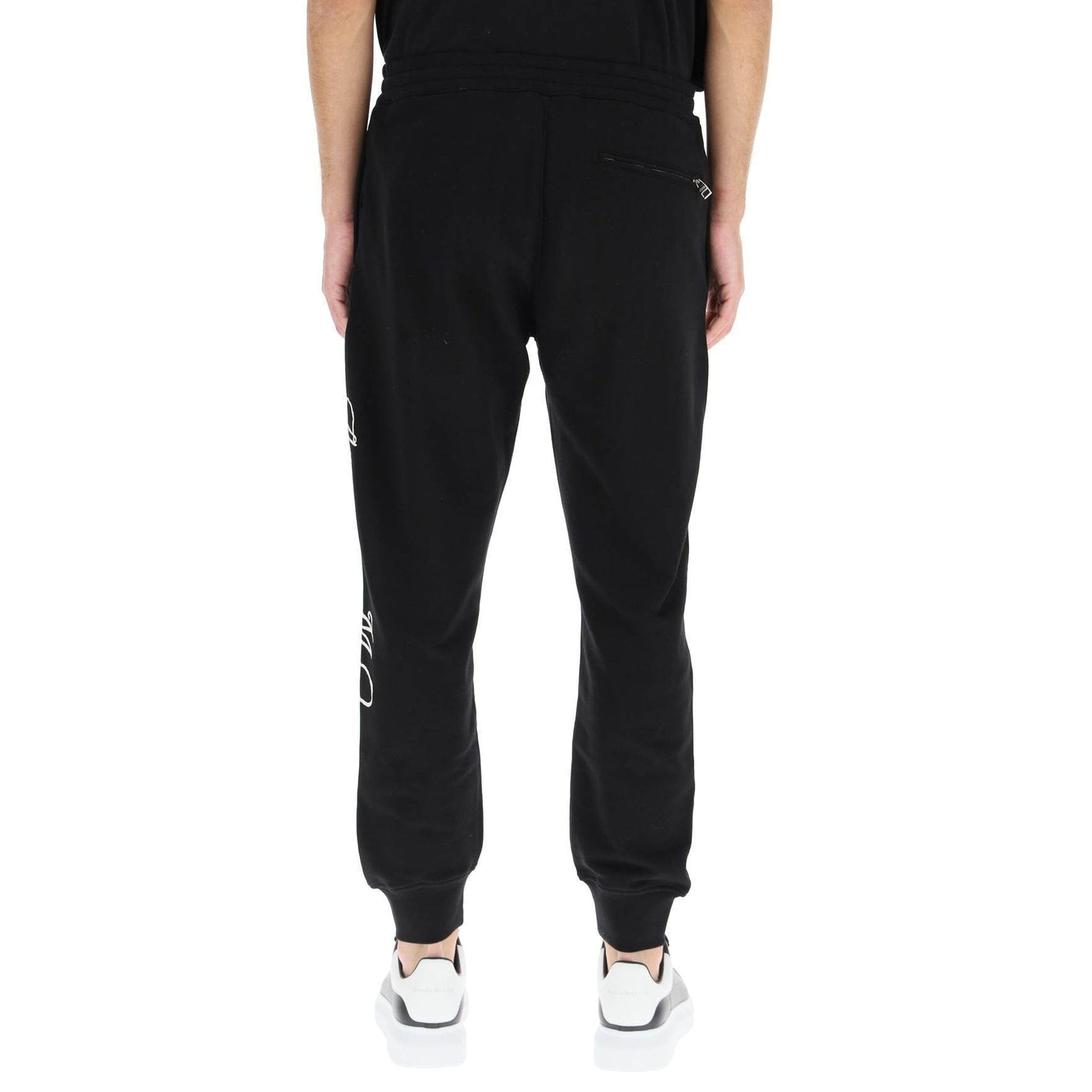 Alexander McQueen Logo Cotton Joggers With Drawstring