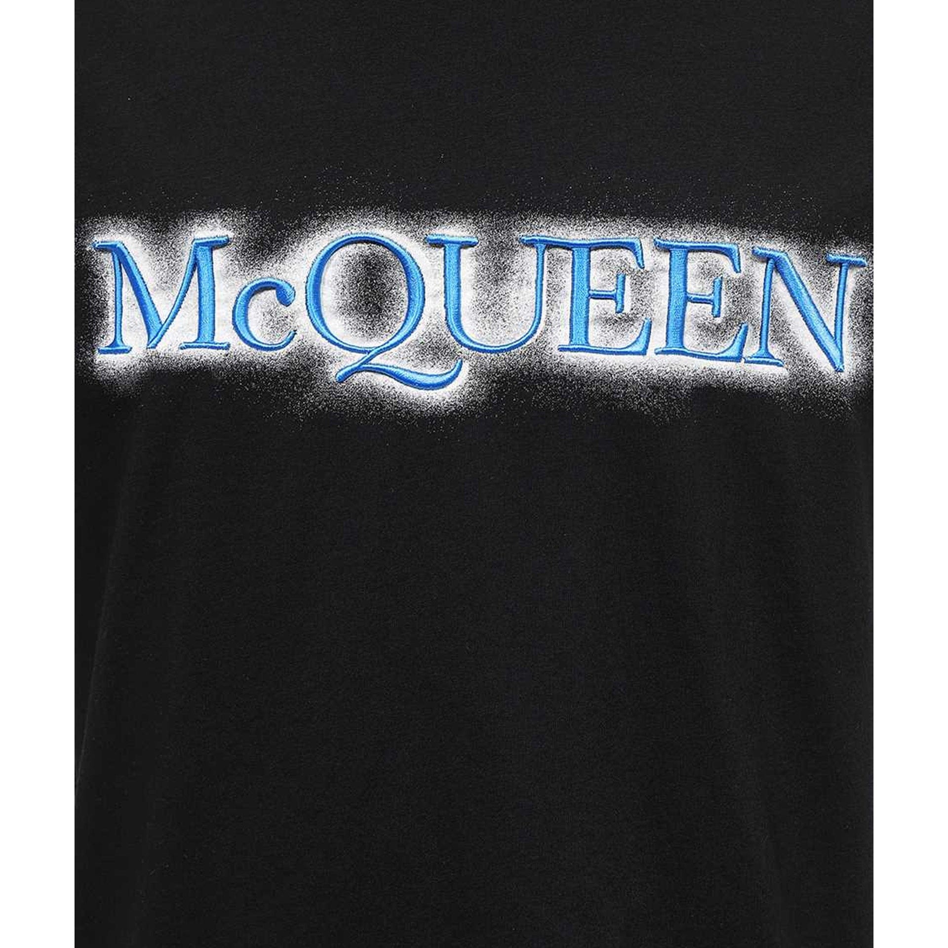 Alexander McQueen Logo Crew Neck Cotton T-Shirt