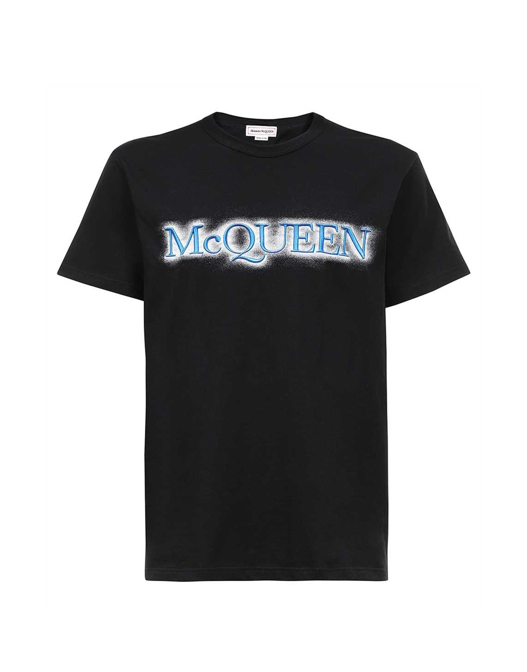 Alexander McQueen Logo Crew Neck Cotton T-Shirt