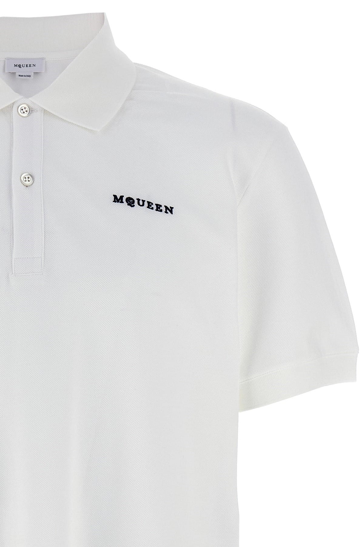 Alexander McQueen Alexander McQueen Logo Embroidered Polo Shirt
