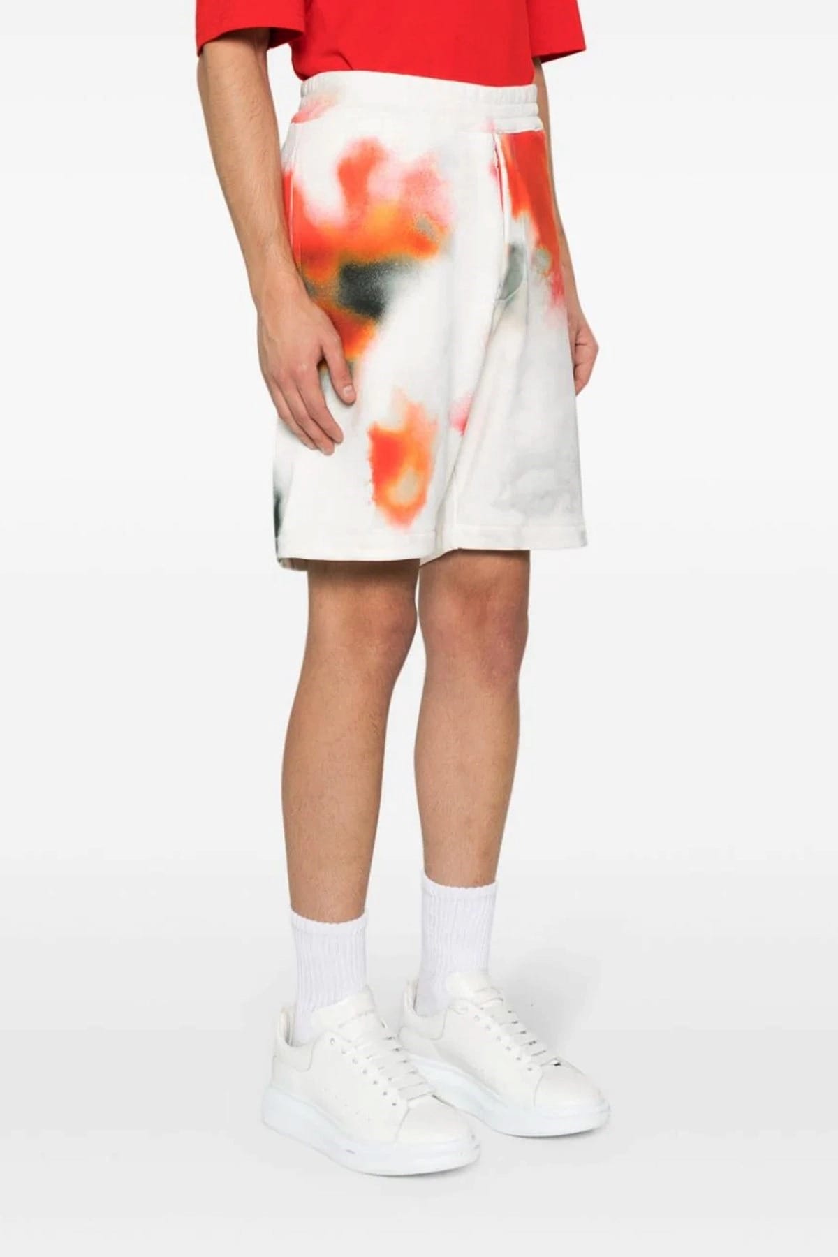 Alexander McQueen Bermuda-Shorts mit verdecktem Blumenmuster - alternate view