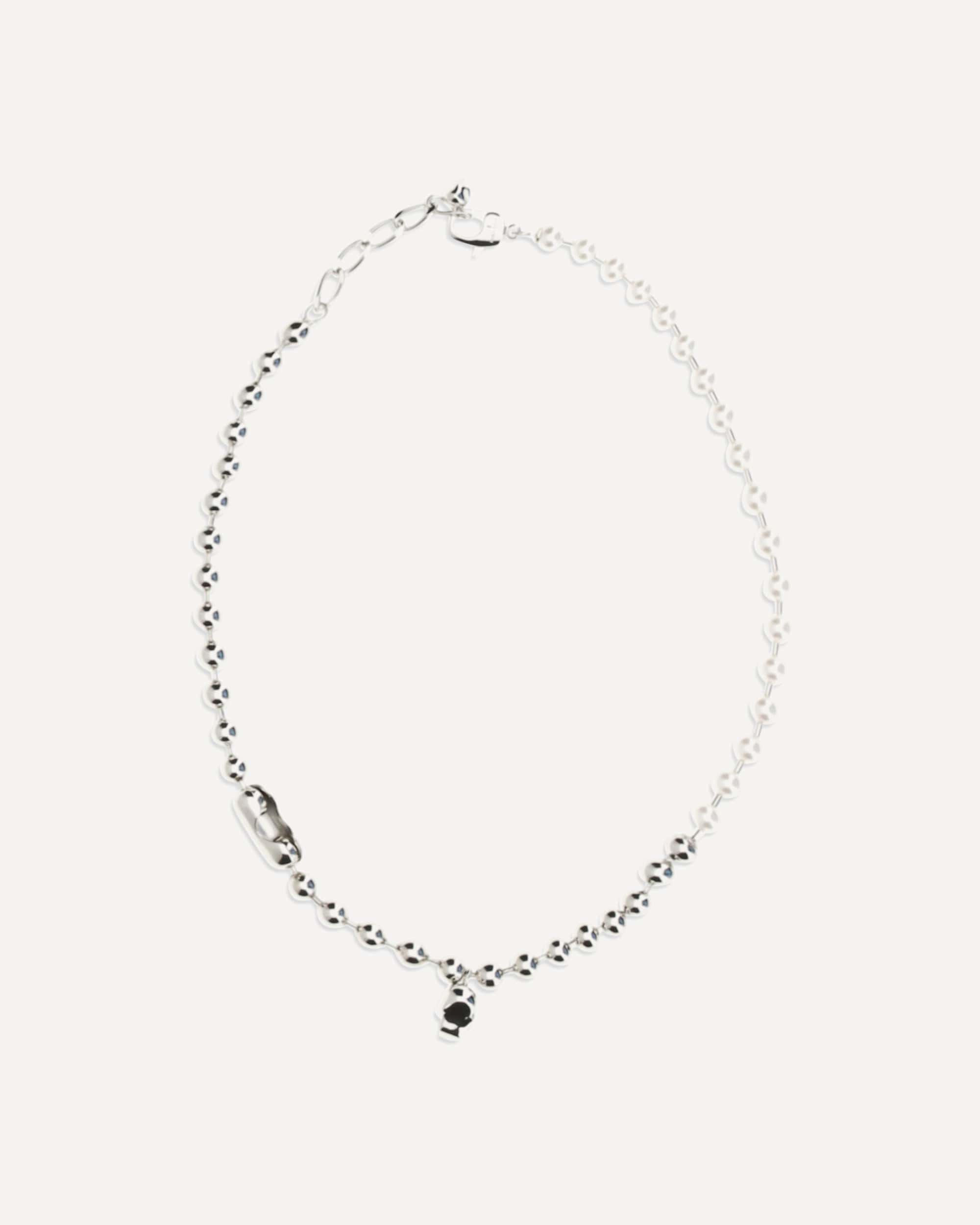 Alexander McQueen Pearl Skull Pendant Necklace - alternate view