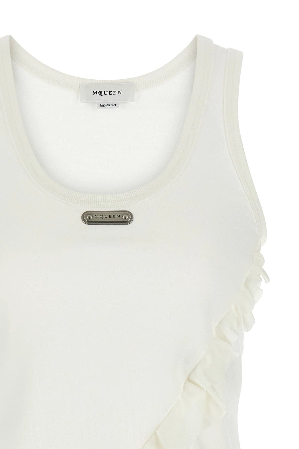 Alexander McQueen Alexander McQueen Silk Ruffle Tank Top