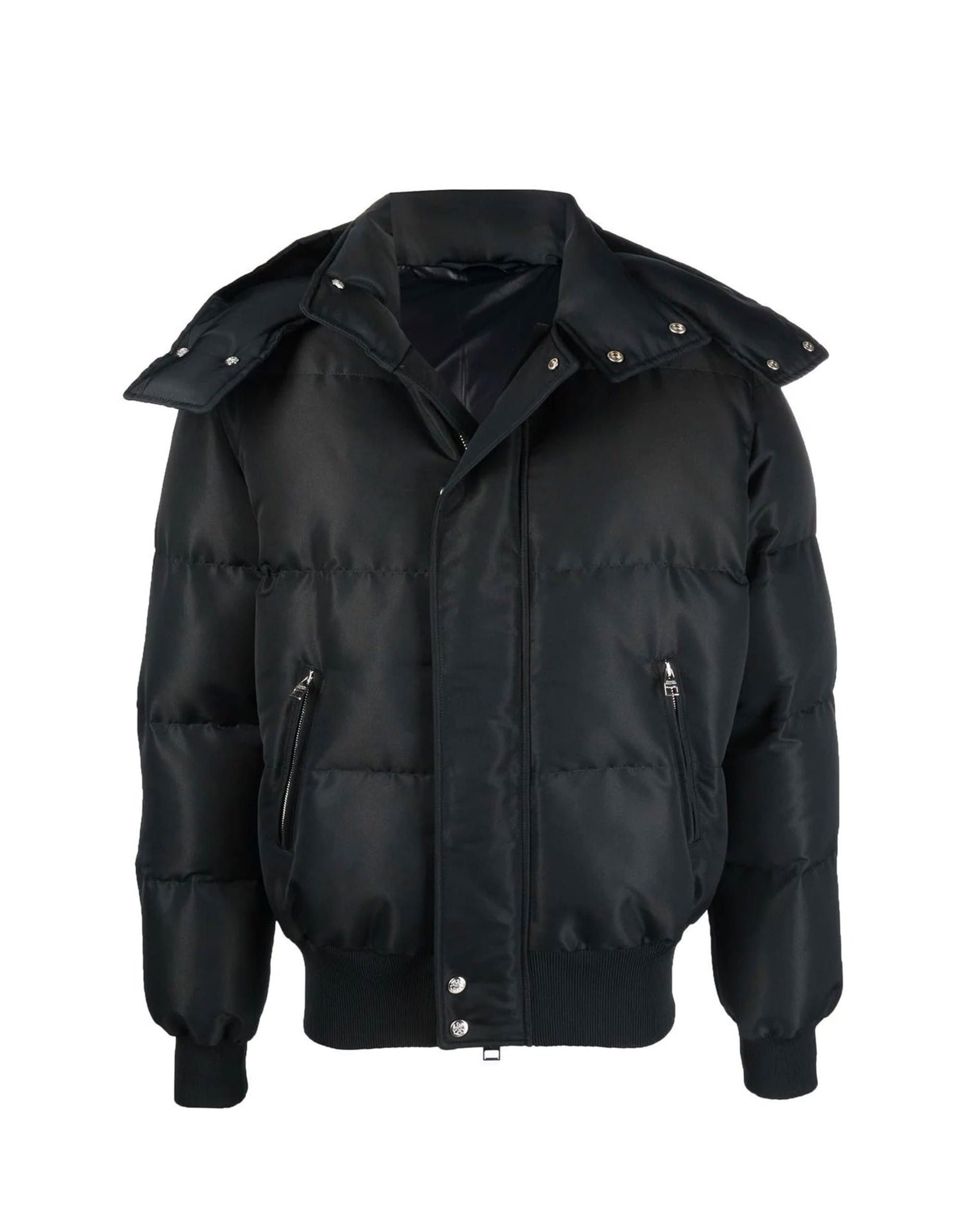 Alexander McQueen Wool Blend Padded Bomber Jacket