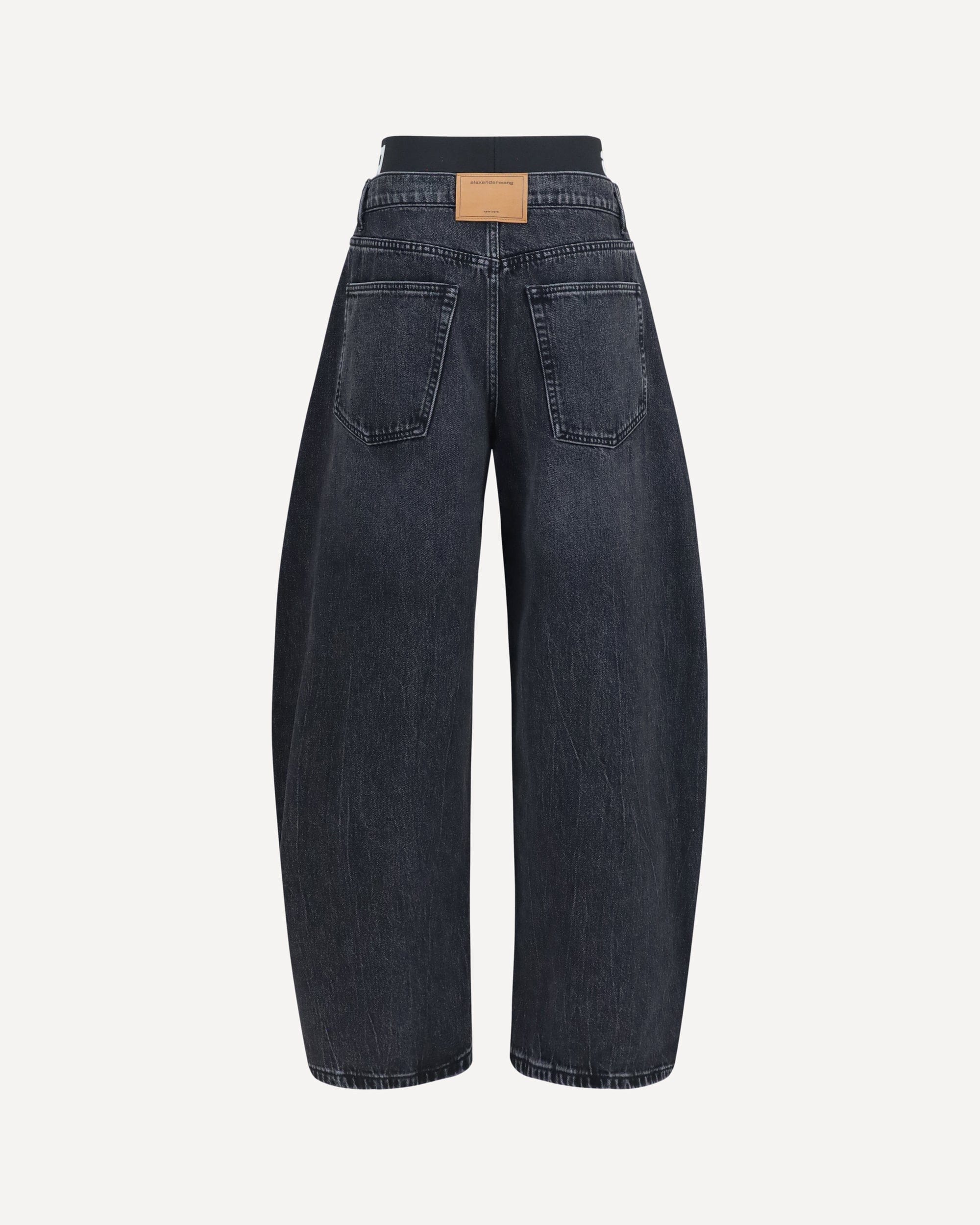 Alexander Wang Alexander Wang Blow-Up Jeans With Logo Waistband