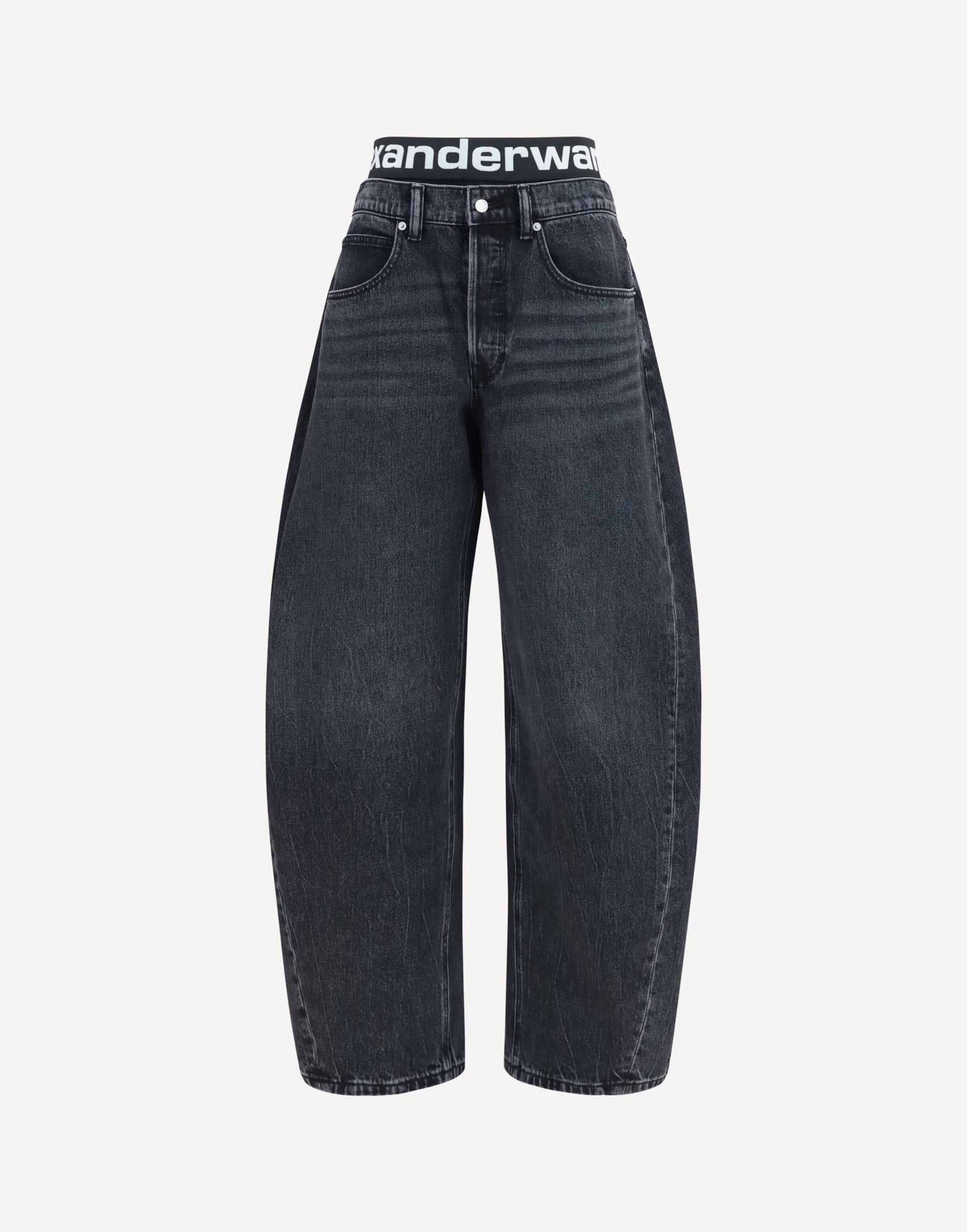 Alexander Wang Alexander Wang Blow-Up Jeans With Logo Waistband