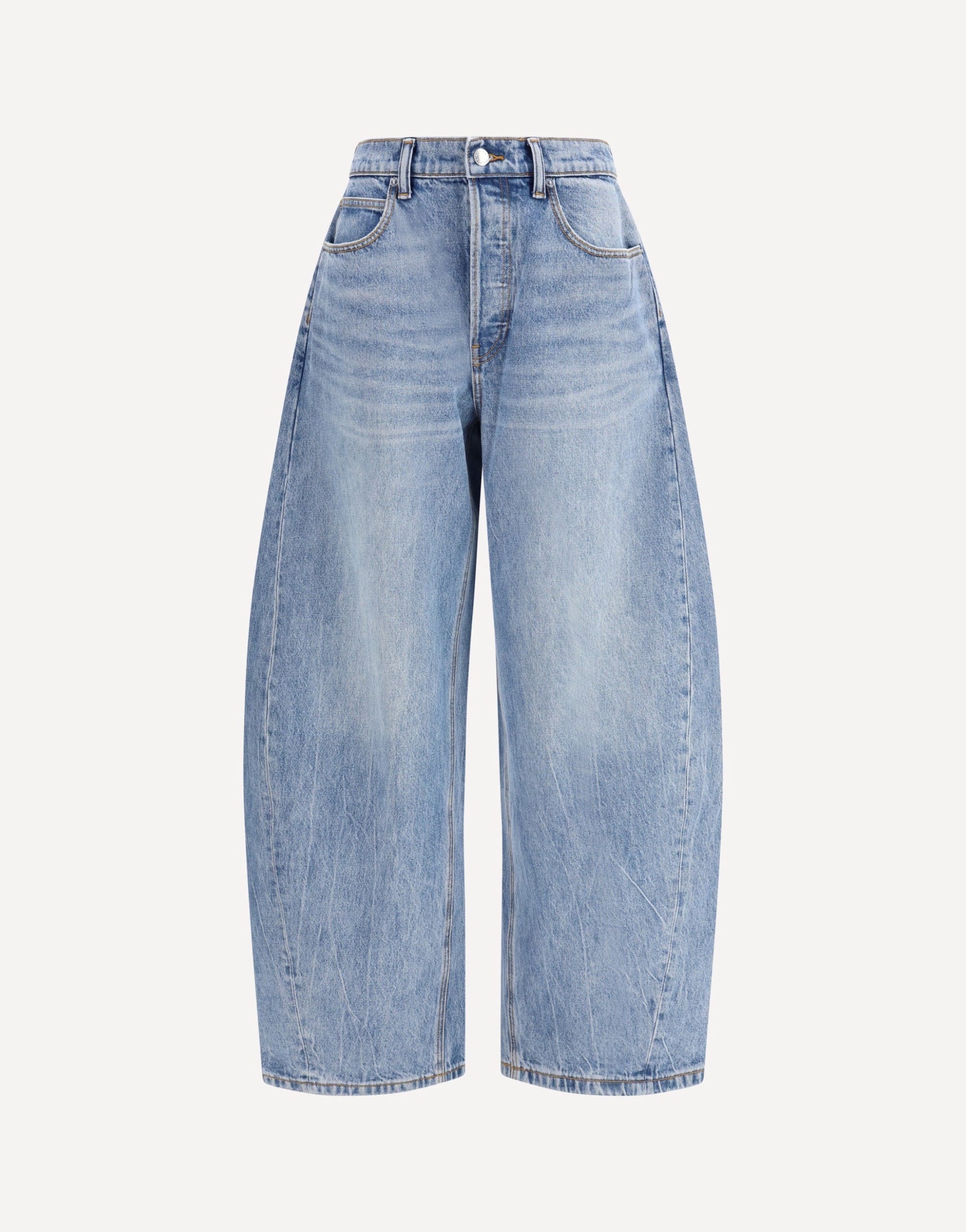 Alexander Wang Button Jeans With Barrel Cut