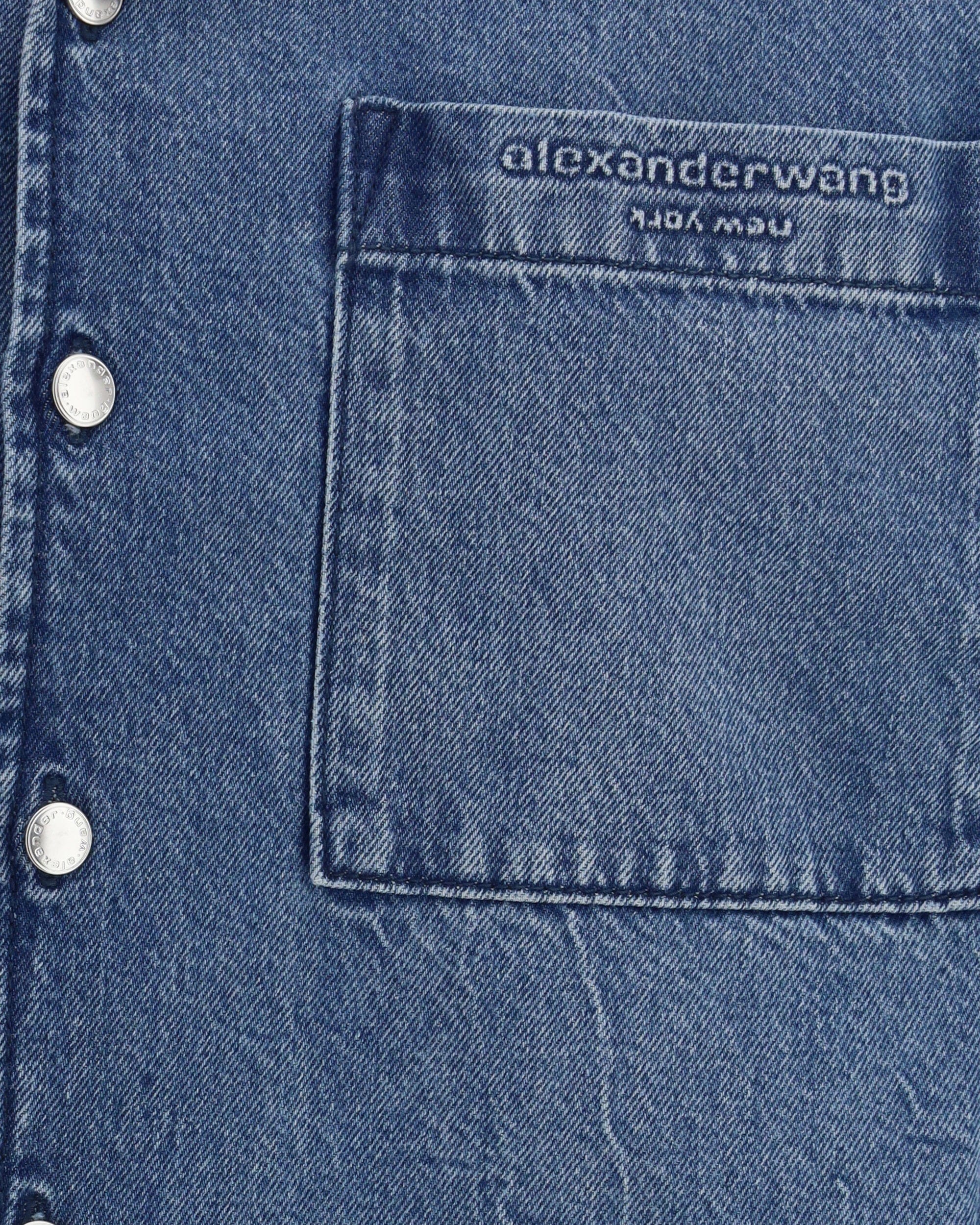 Alexander Wang Cropped Denim Shirt