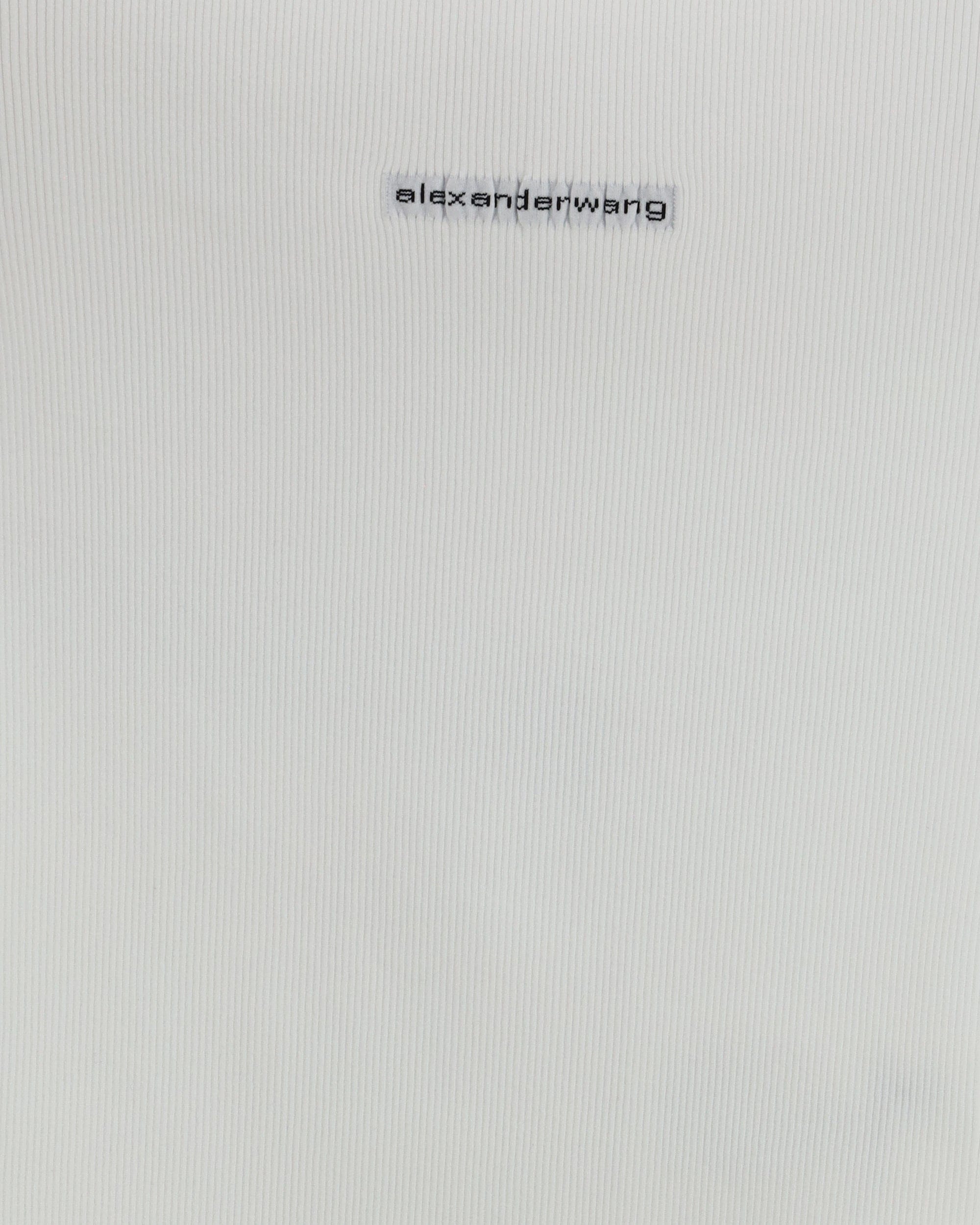 Alexander Wang Jacquard Logo Short Sleeve Crewneck
