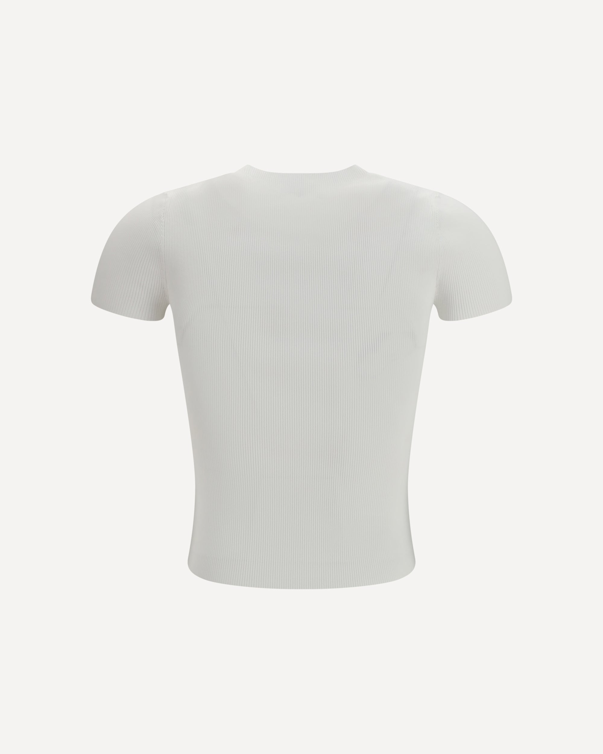 Alexander Wang Jacquard Logo Short Sleeve Crewneck