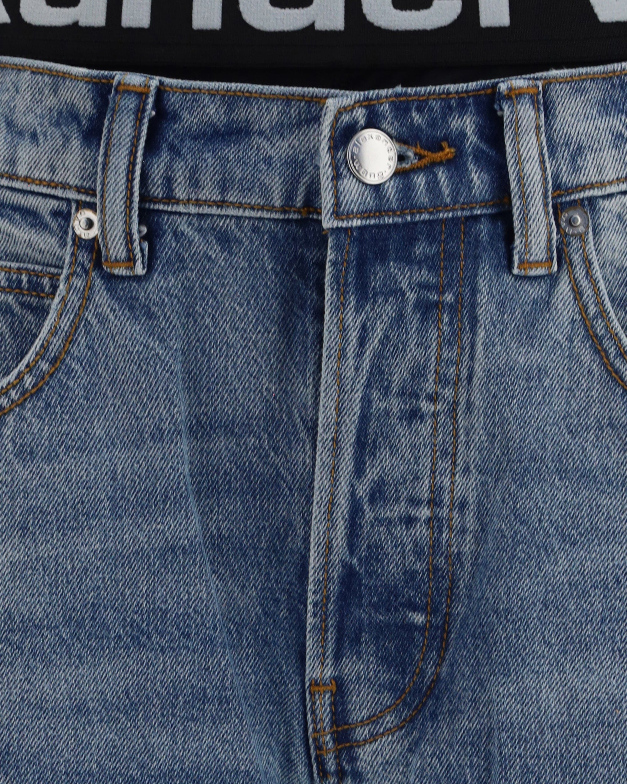 Alexander Wang Alexander Wang Layered Belt Logo-Waist Jeans