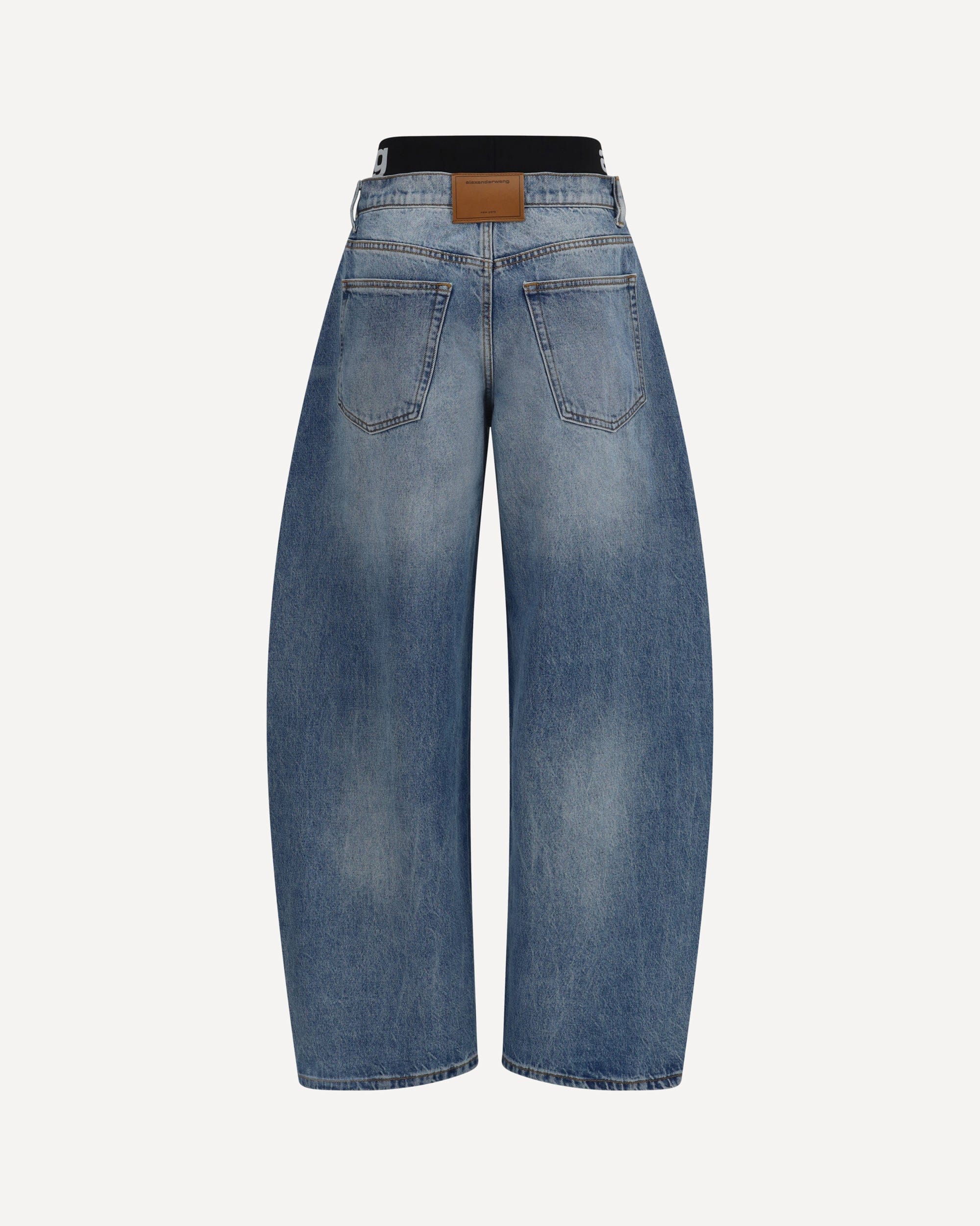 Alexander Wang Alexander Wang Layered Belt Logo-Waist Jeans