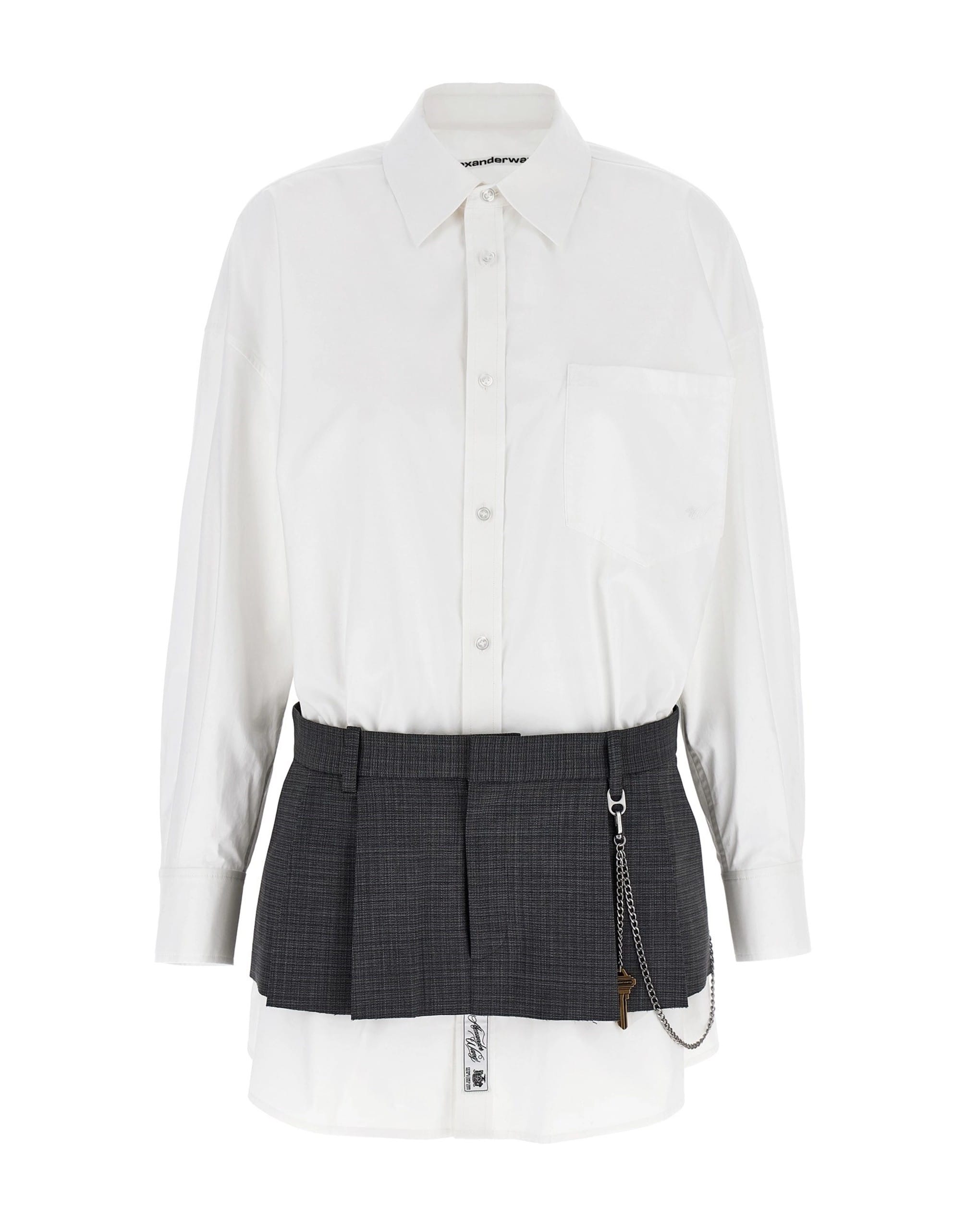 Alexander Wang Alexander Wang Pre-Styled Shirt Dress W Chain Dress