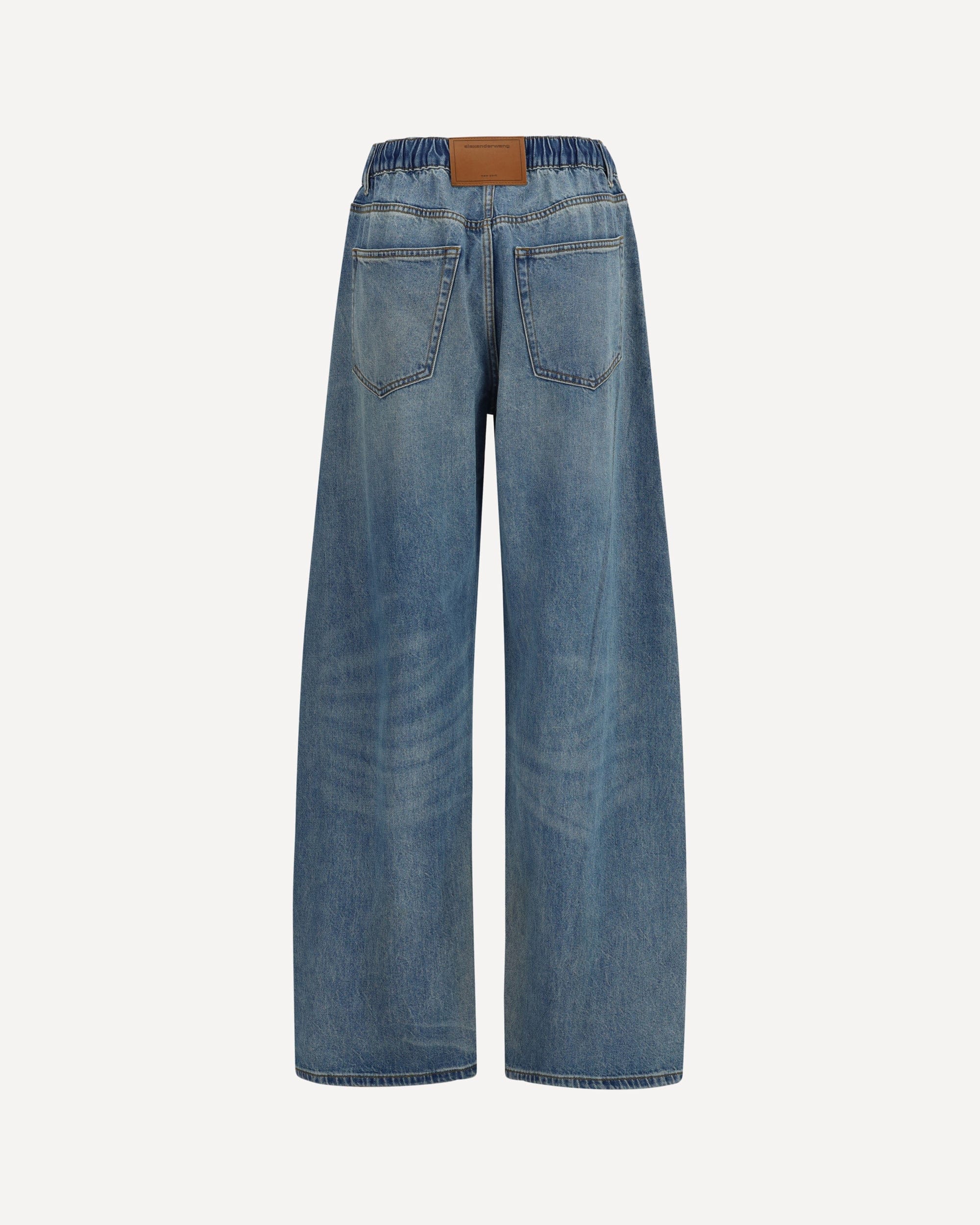 Alexander Wang Wide-Leg Denim Jeans With Drawstring