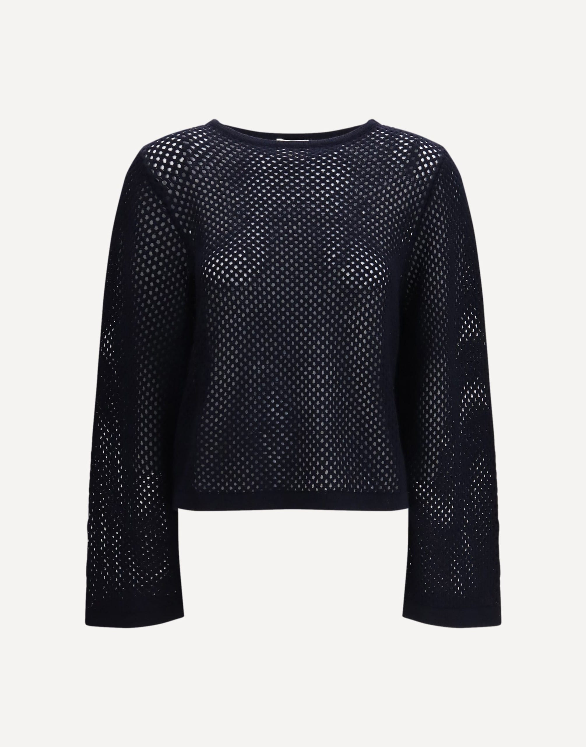 Allude Perforated Boatneck Jumper Sweater
