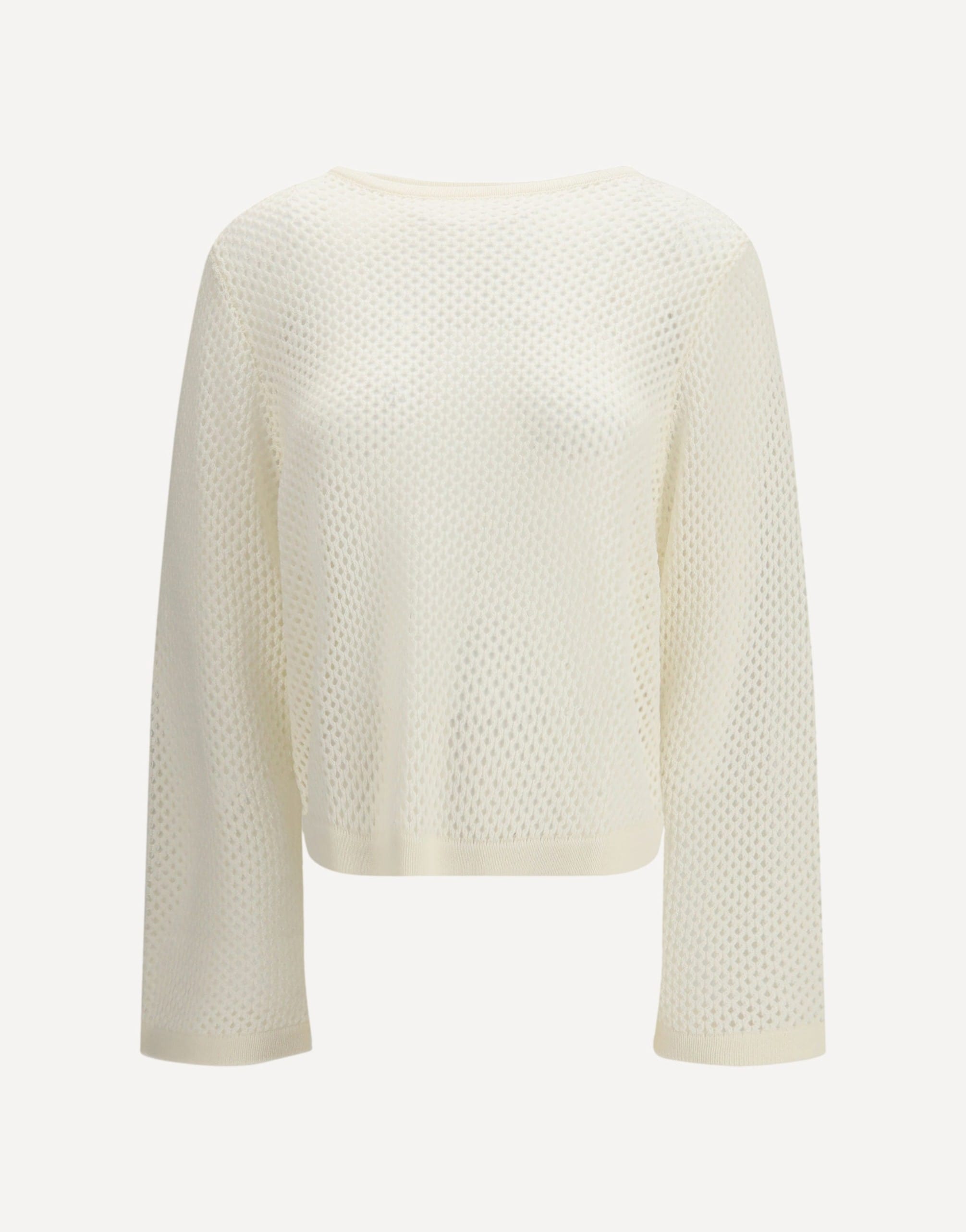 Allude Perforated Boatneck Jumper Sweater