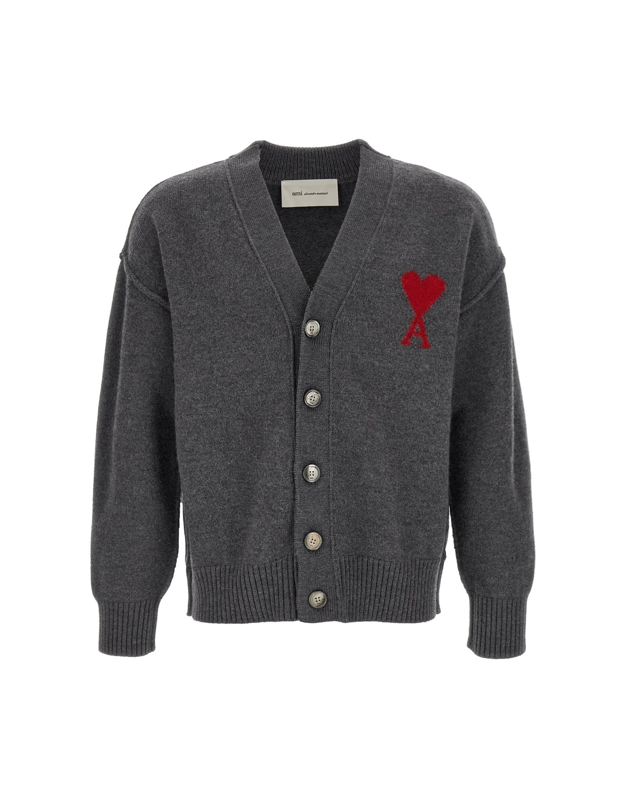 Ami Paris Ami Paris Ami De Coeur Cardigan