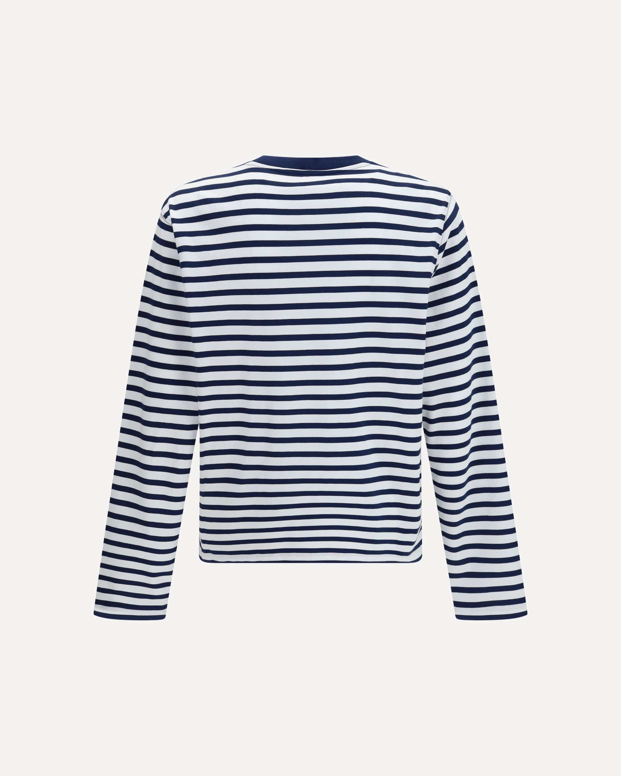 Ami Paris Ami De Coeur Marinière Long-Sleeve T-Shirt - alternate view