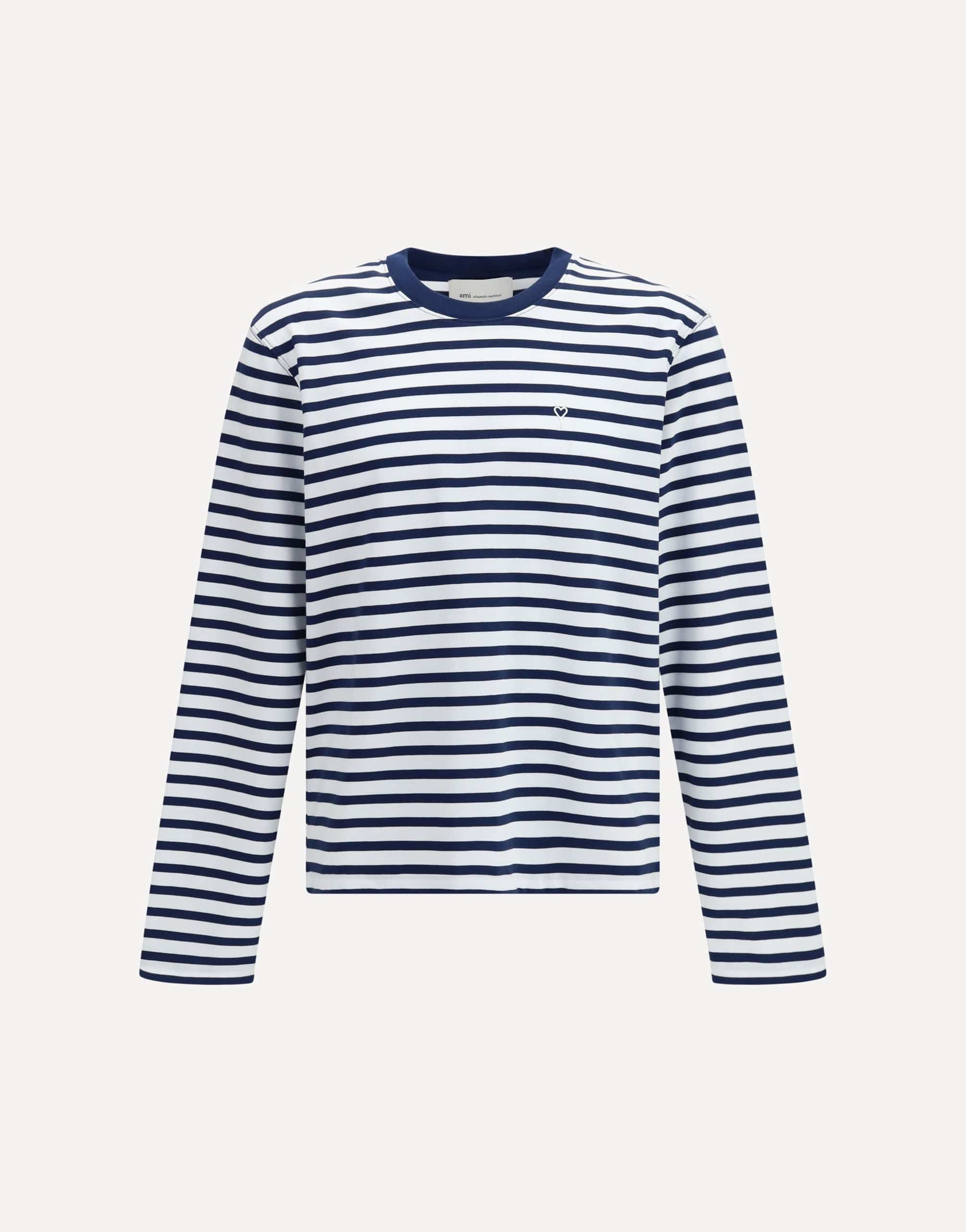 Ami Paris Ami De Coeur Marinière Long-Sleeve T-Shirt