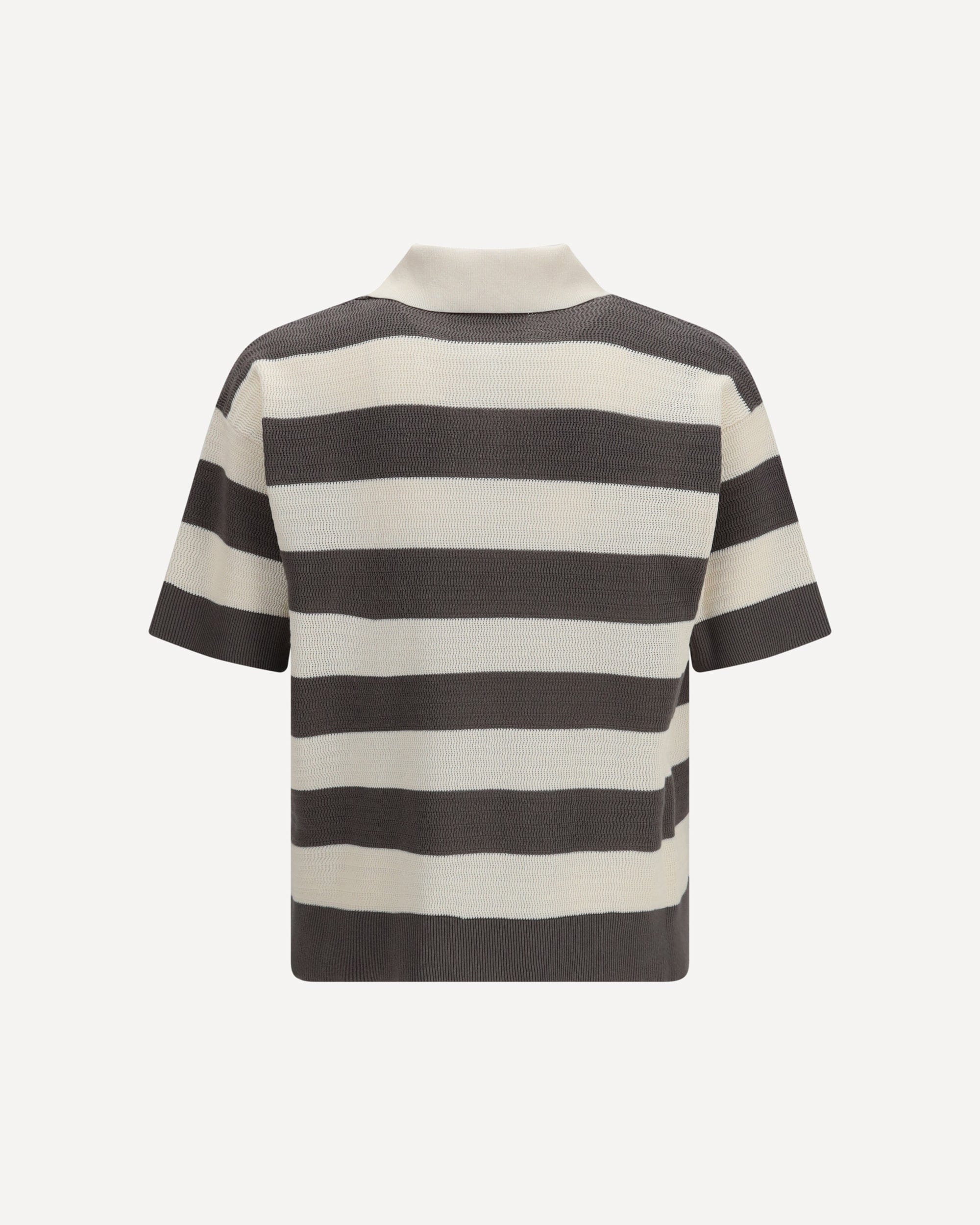 Ami Paris Ami De Coeur Striped Polo Shirt - alternate view