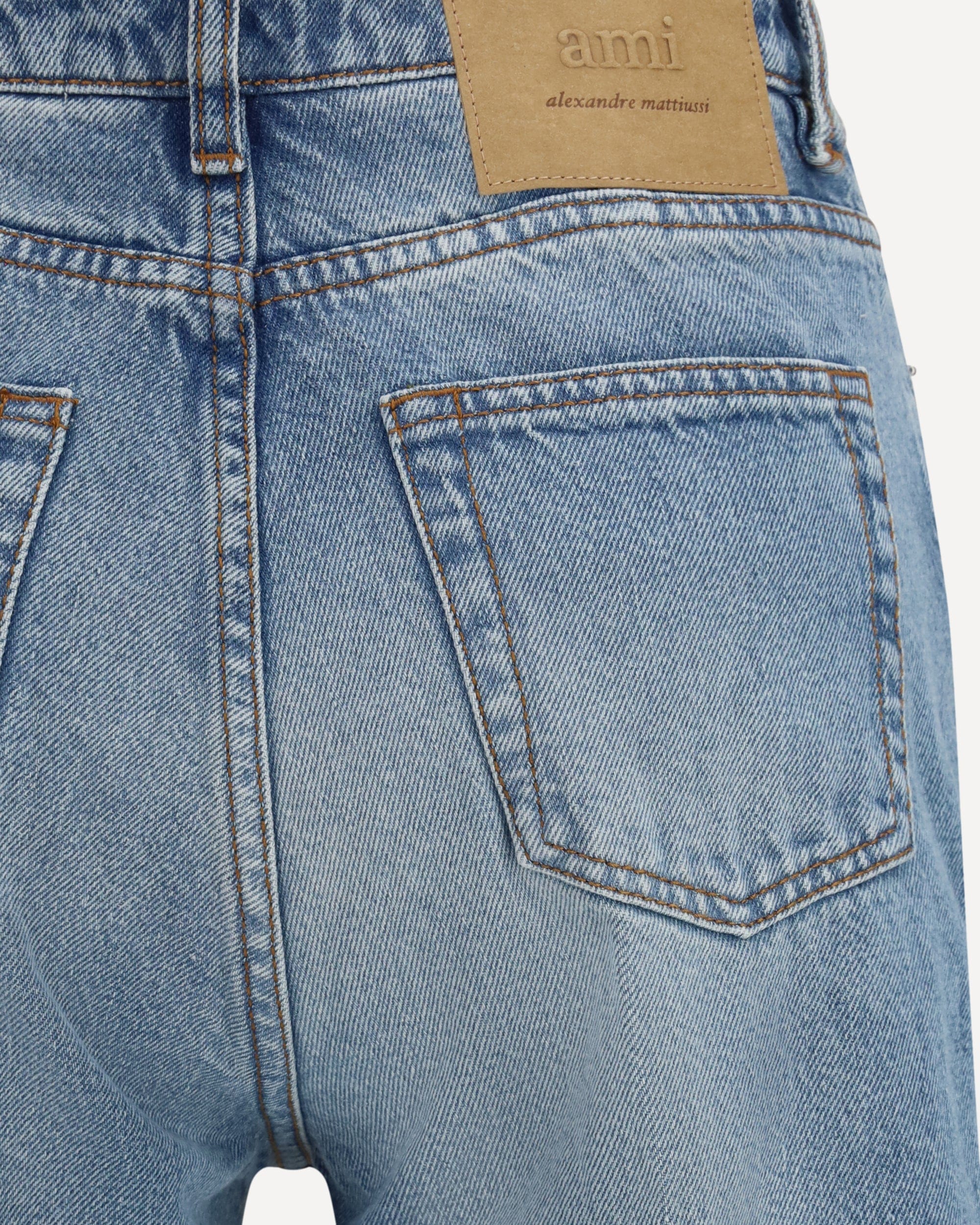 Ami Paris Flared Jeans In Denim