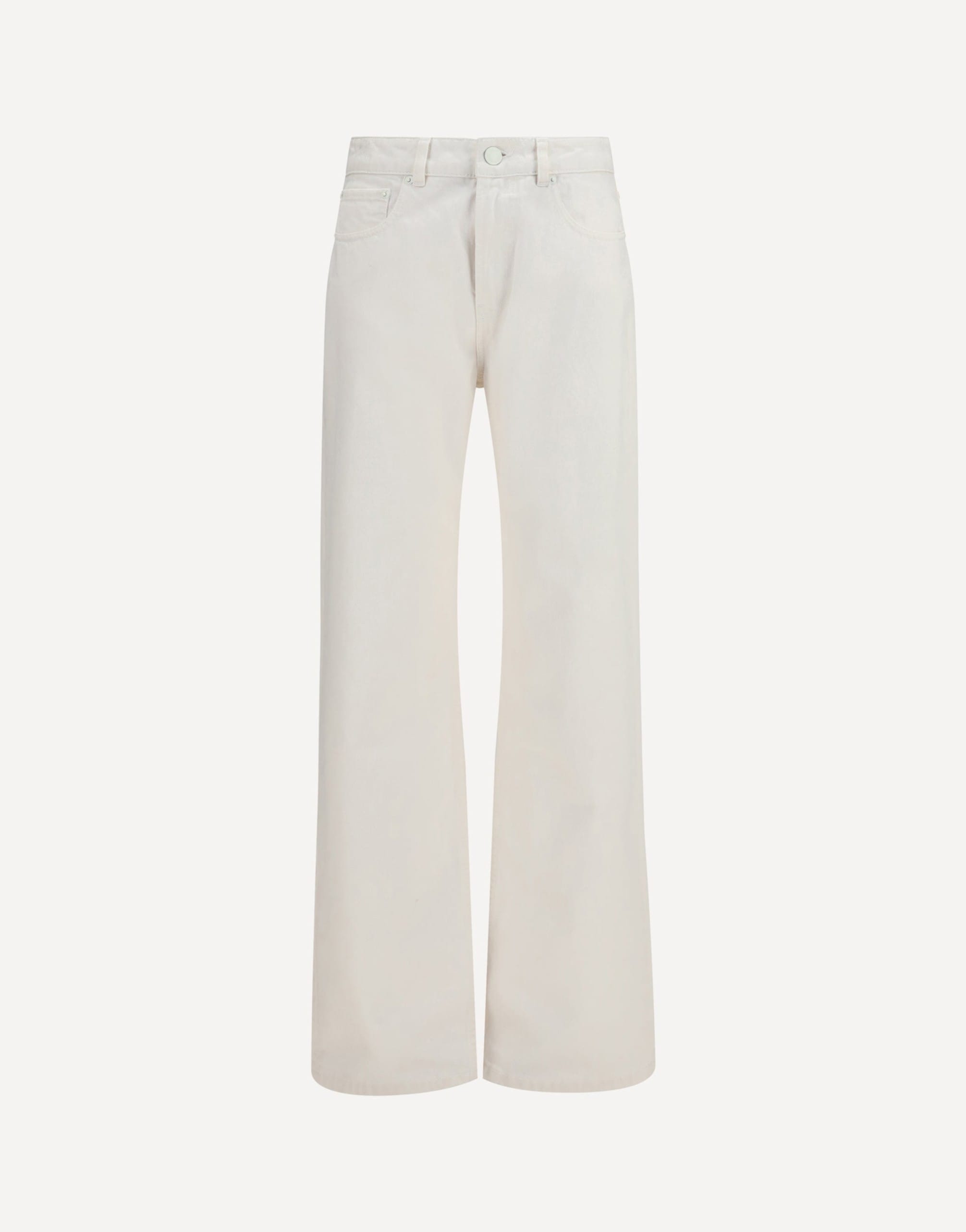 Ami Paris High-Rise Straight-Leg Cotton Jeans