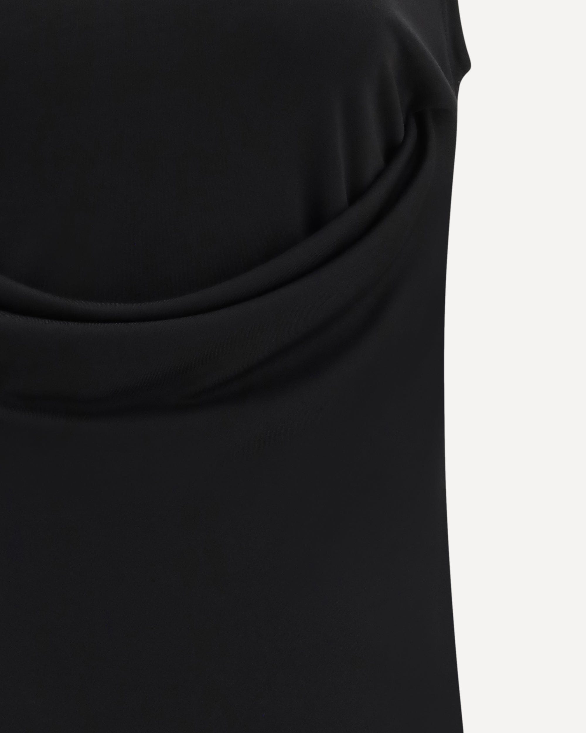 Ami Paris Sleeveless Top With Lavallière Jersey Neckline