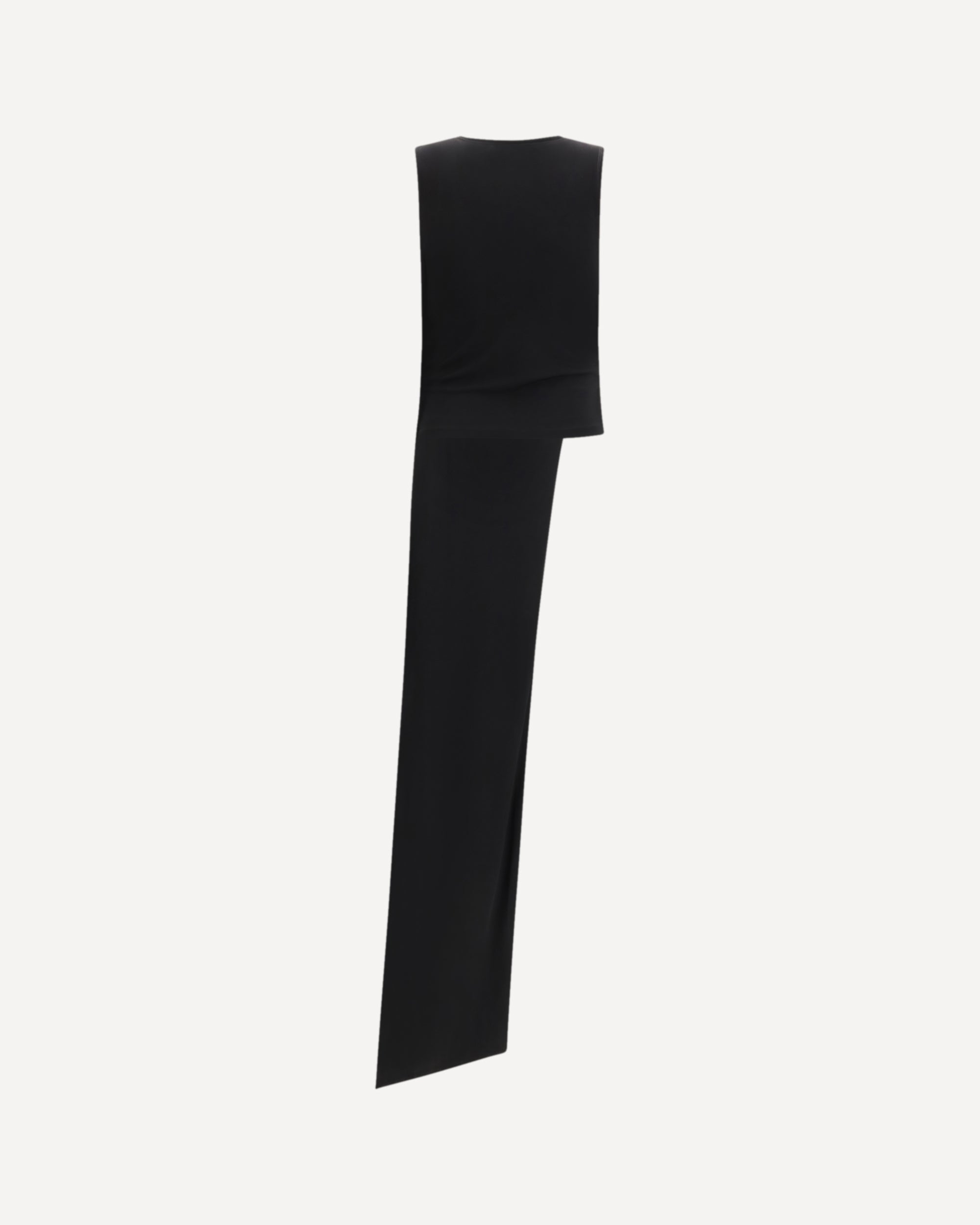 Ami Paris Sleeveless Top With Lavallière Jersey Neckline