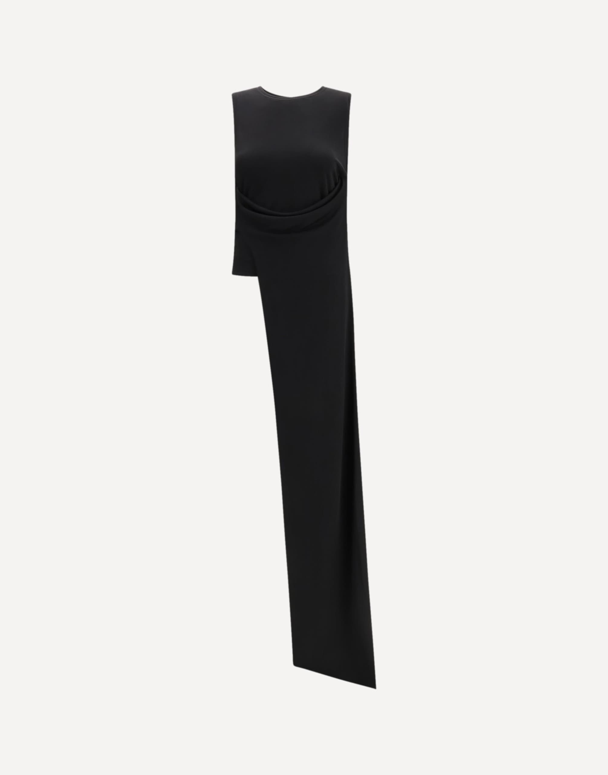 Ami Paris Sleeveless Top With Lavallière Jersey Neckline