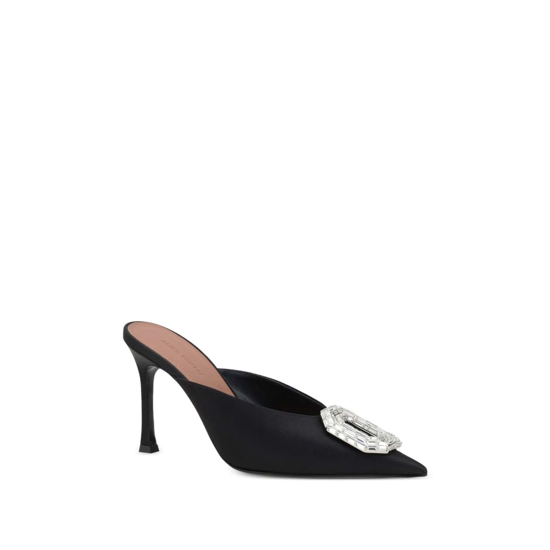 Amina Muaddi Mules de cristal Camelia 90 - alternate view