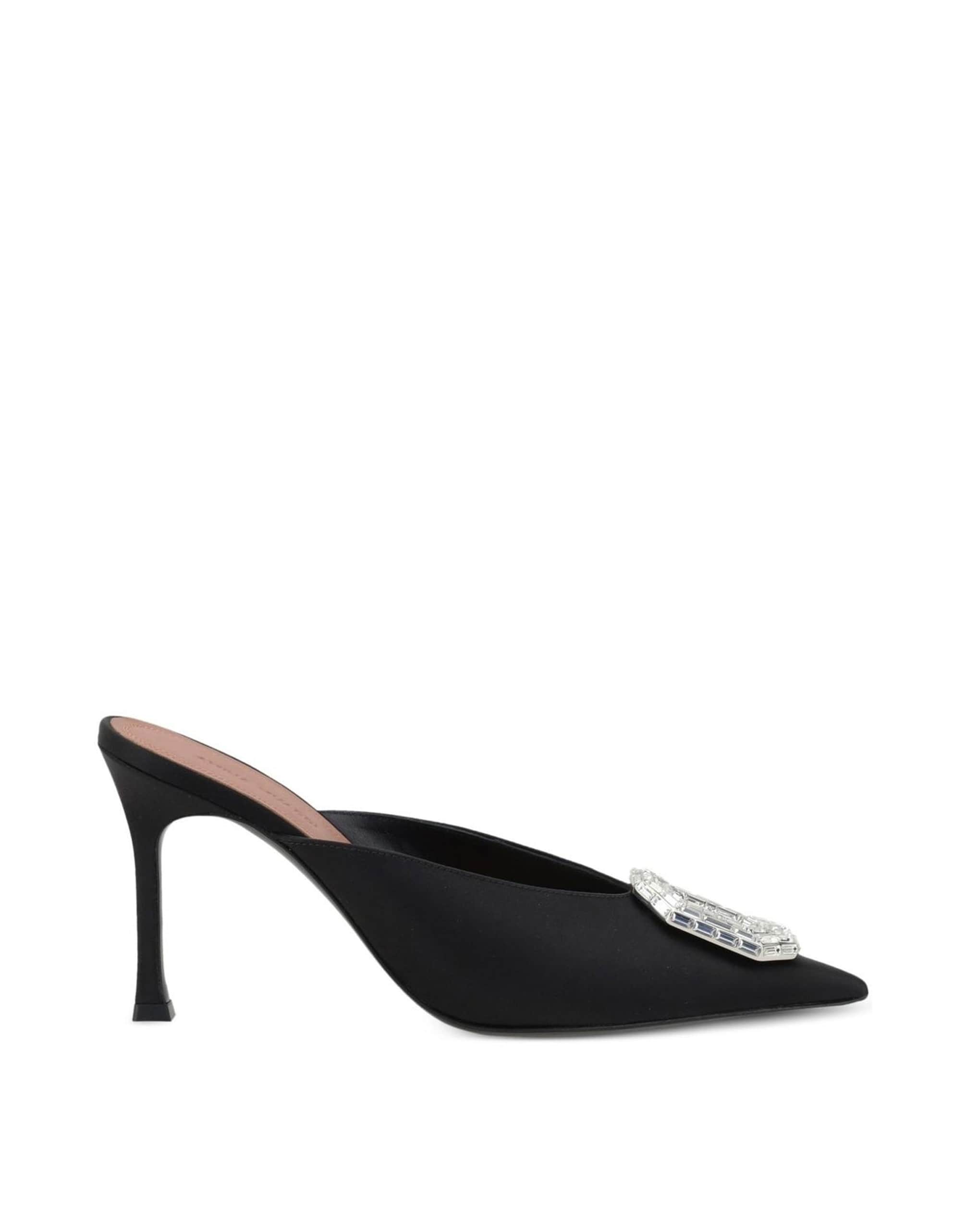 Amina Muaddi Camelia 90 Crystal Mules