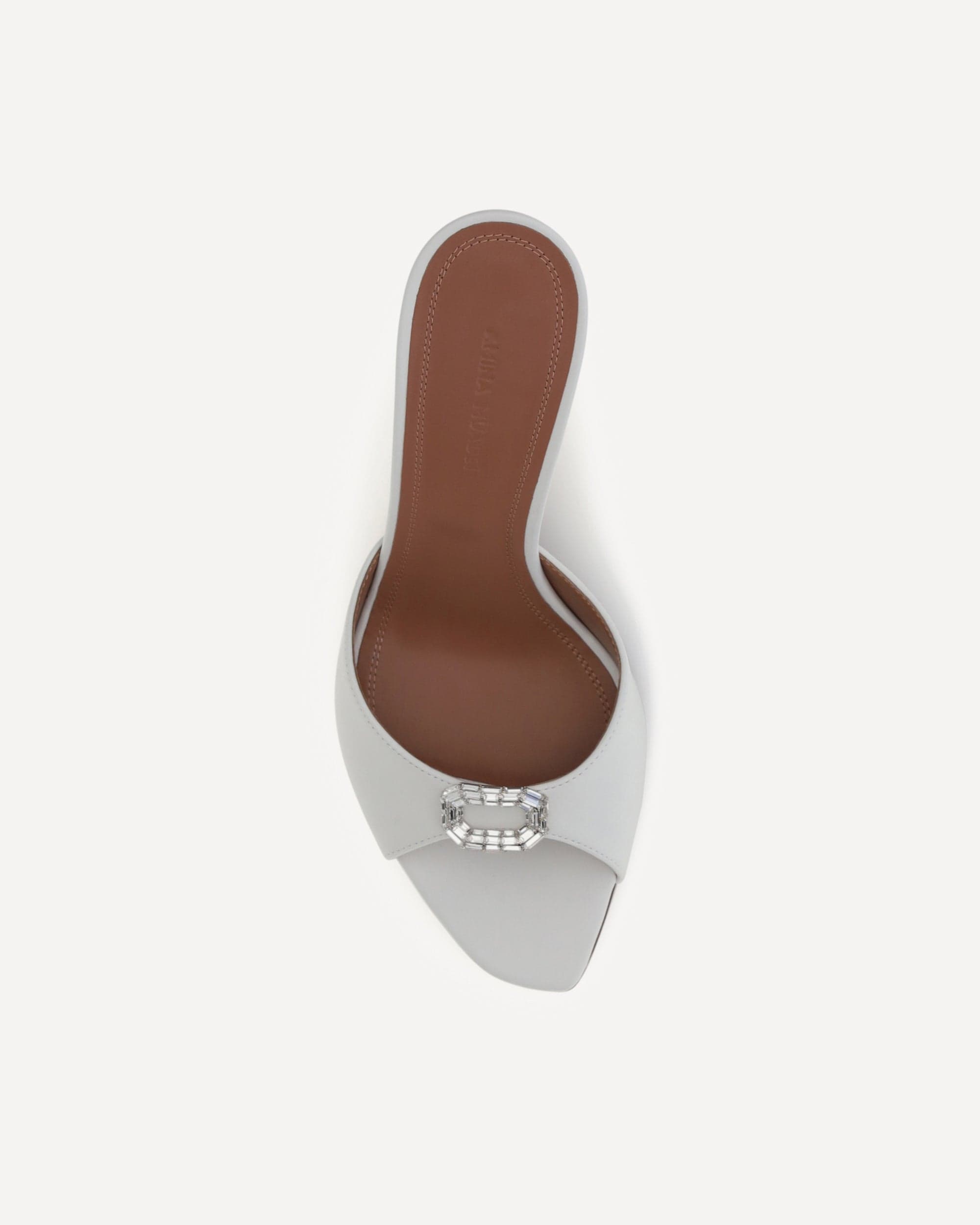 Sandales mules en cuir Amina Muaddi Camelia