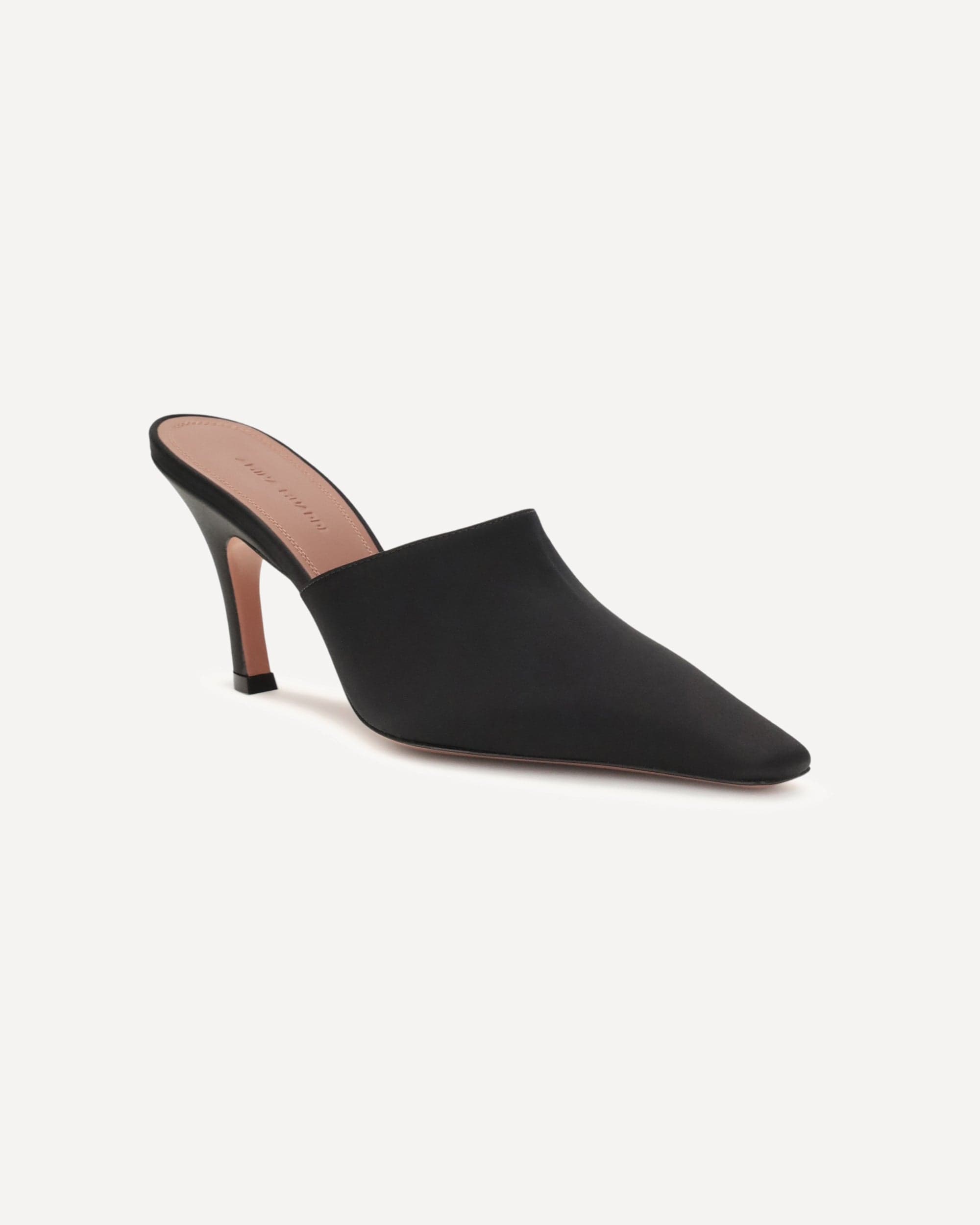 Amina Muaddi Jamie Mules Sandals Angled Heel - alternate view