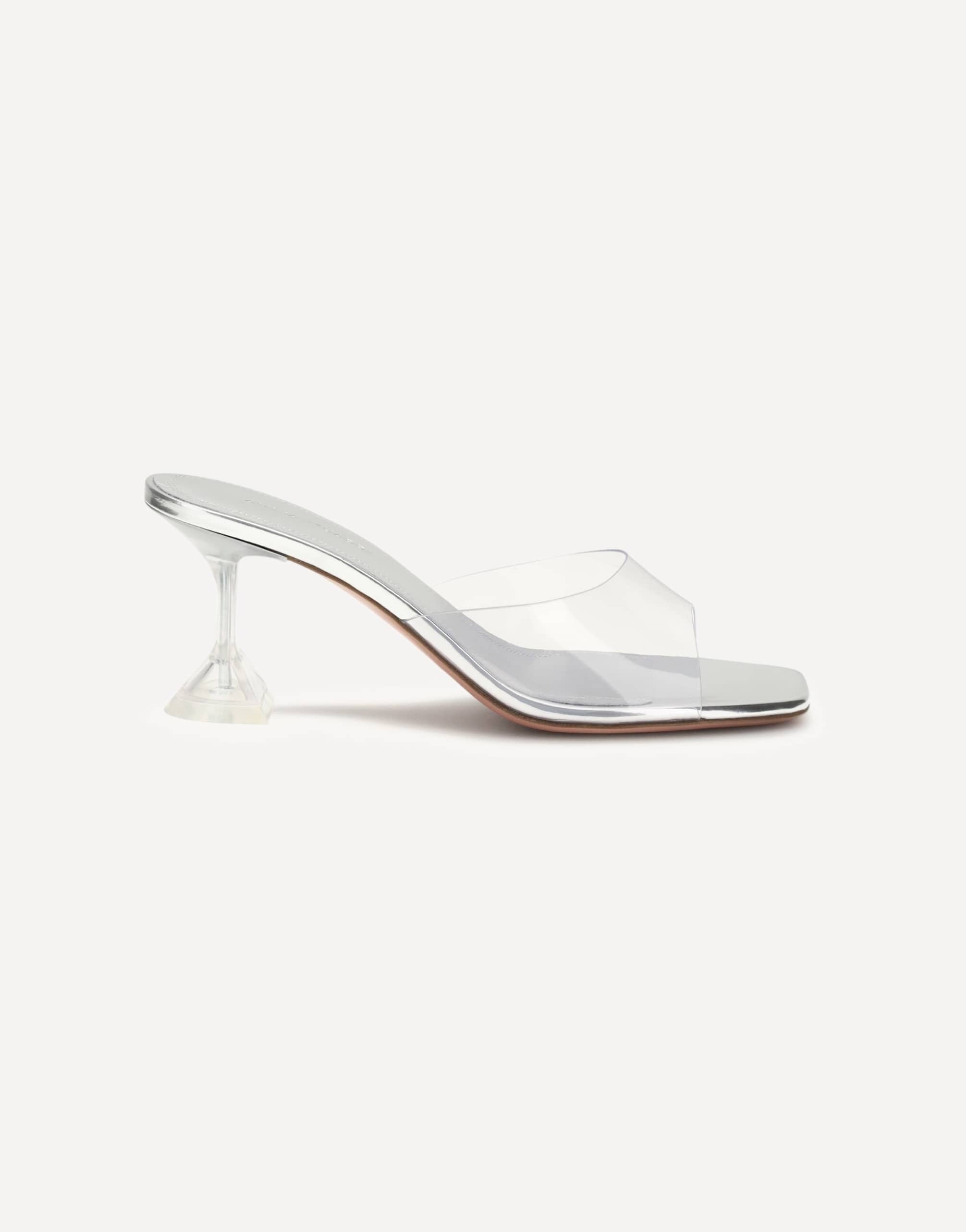 Amina Muaddi Lupita Glass Sandals