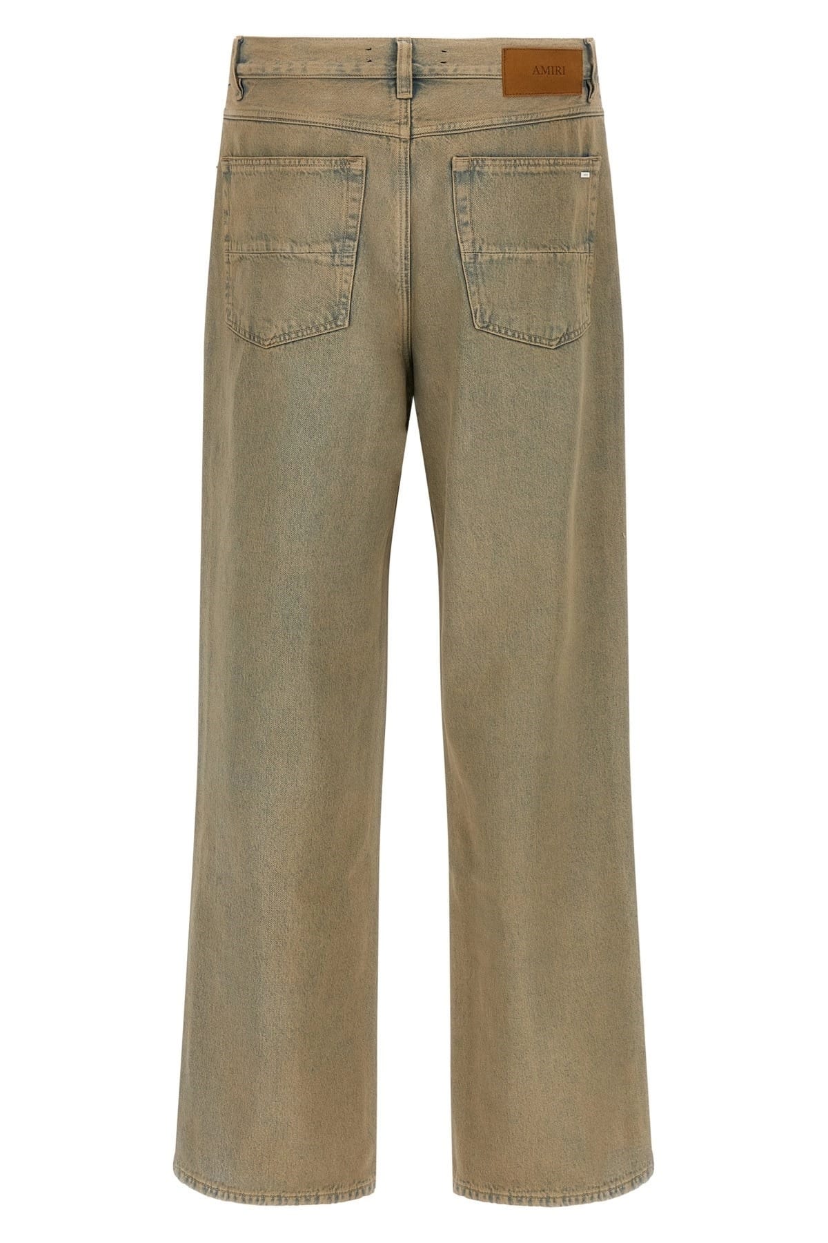 Amiri Amiri Beige Wide Leg Jeans