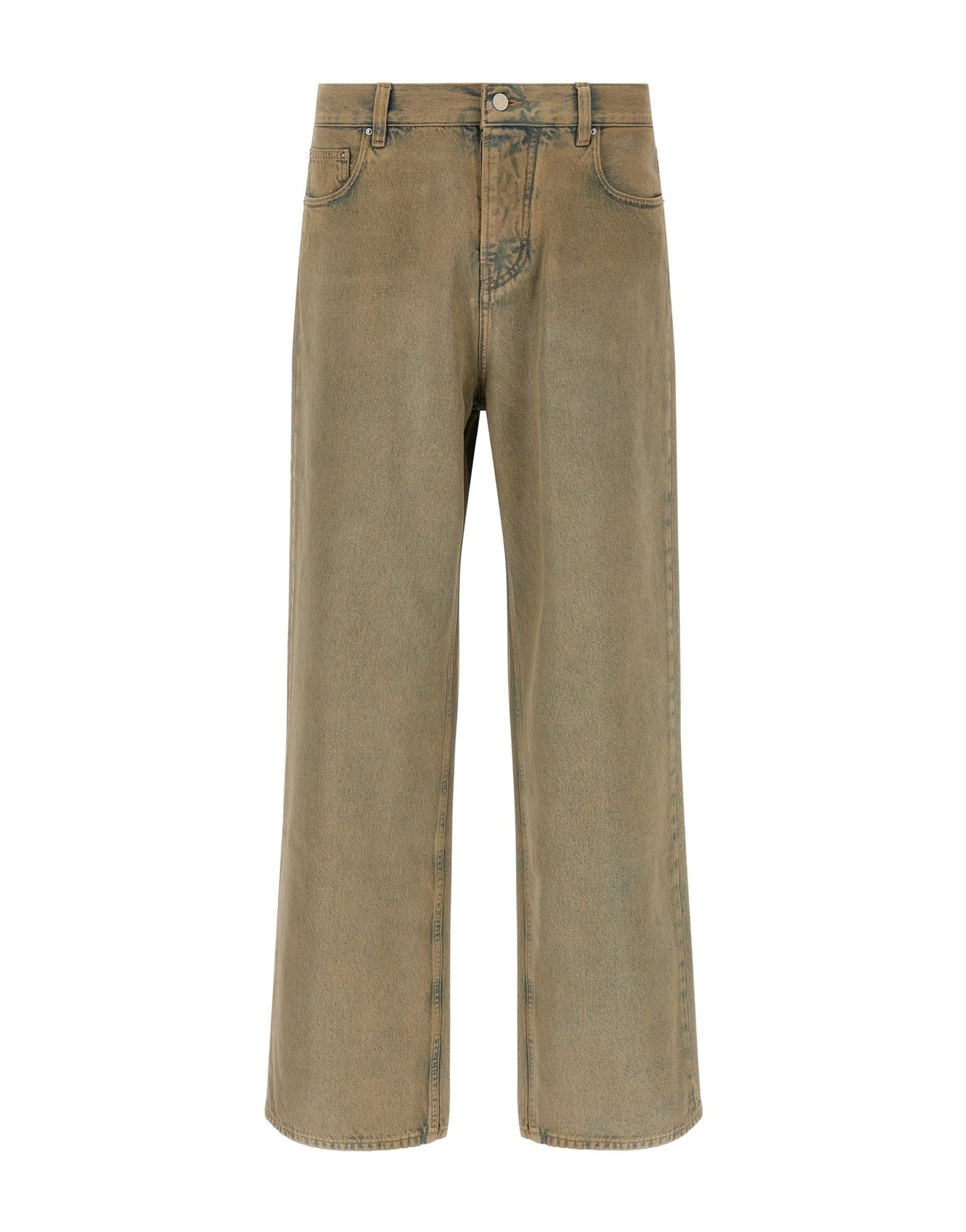 Amiri Amiri Beige Wide Leg Jeans