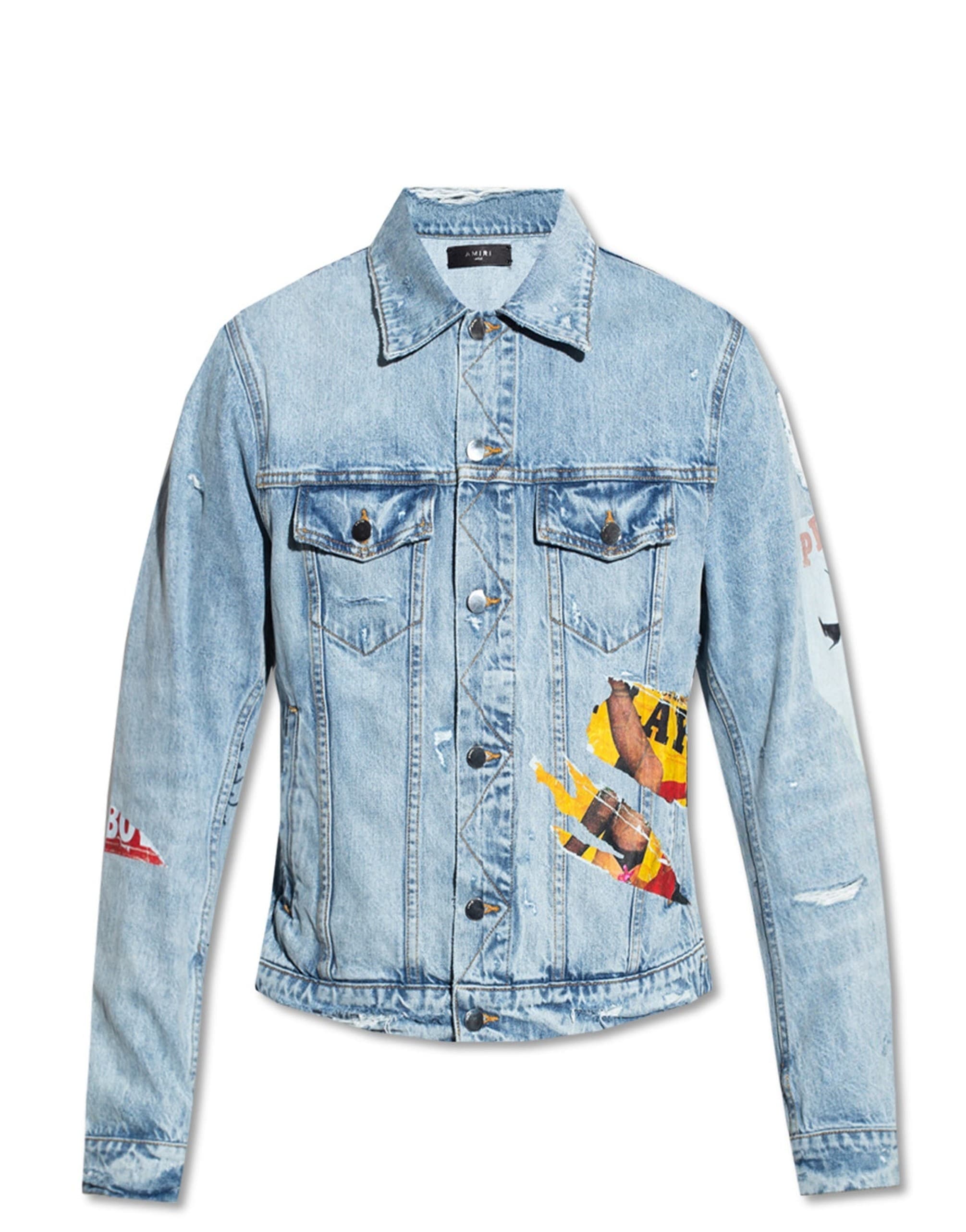 Amiri Playboy Magazine Trucker Denim Jacket